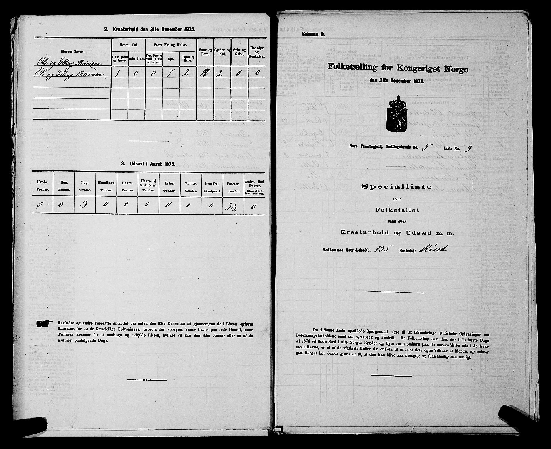 SAKO, Folketelling 1875 for 0633P Nore prestegjeld, 1875, s. 649