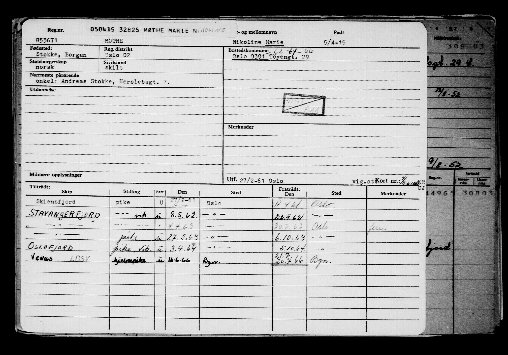 Direktoratet for sjømenn, AV/RA-S-3545/G/Gb/L0128: Hovedkort, 1915, s. 660