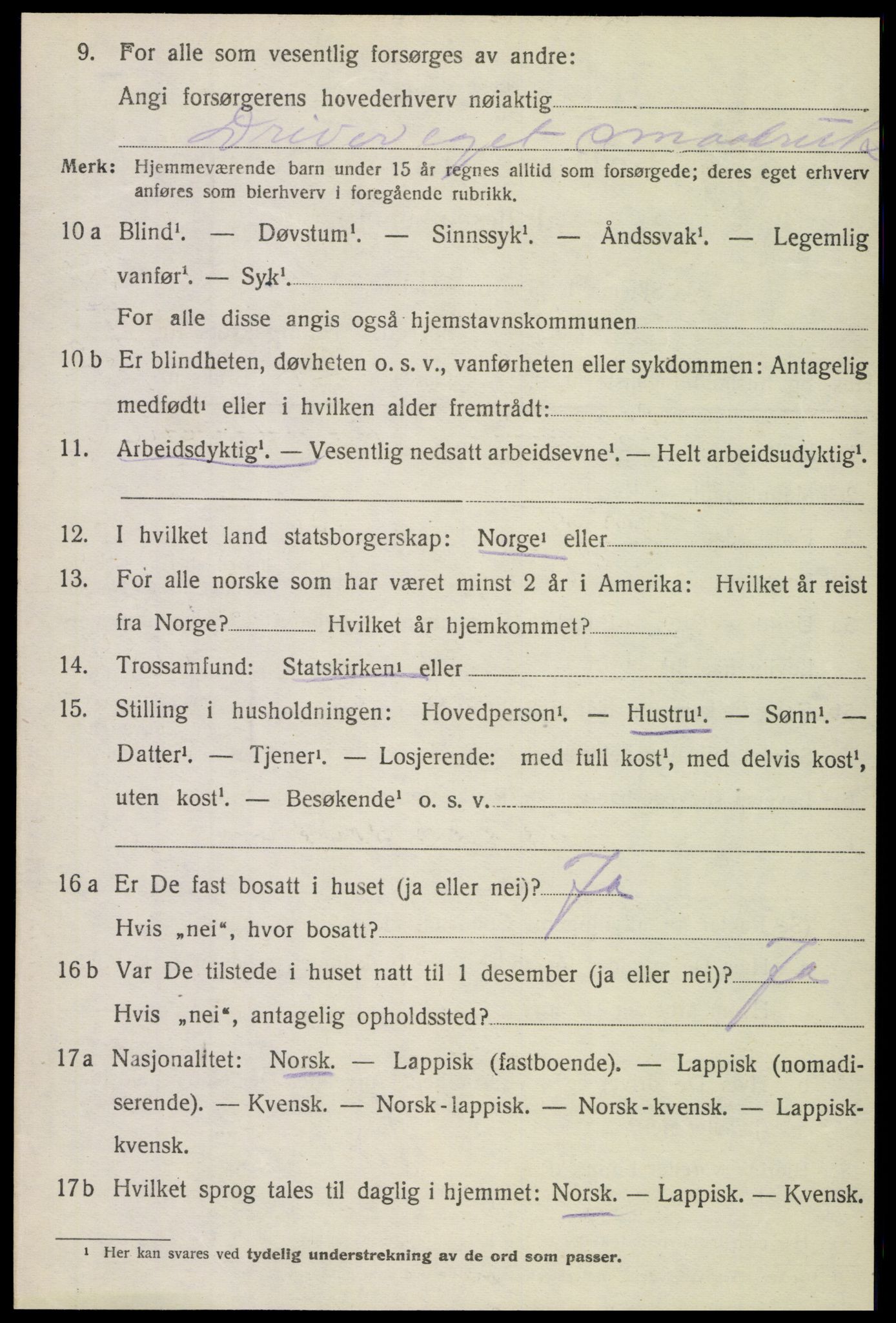 SAT, Folketelling 1920 for 1834 Lurøy herred, 1920, s. 3632