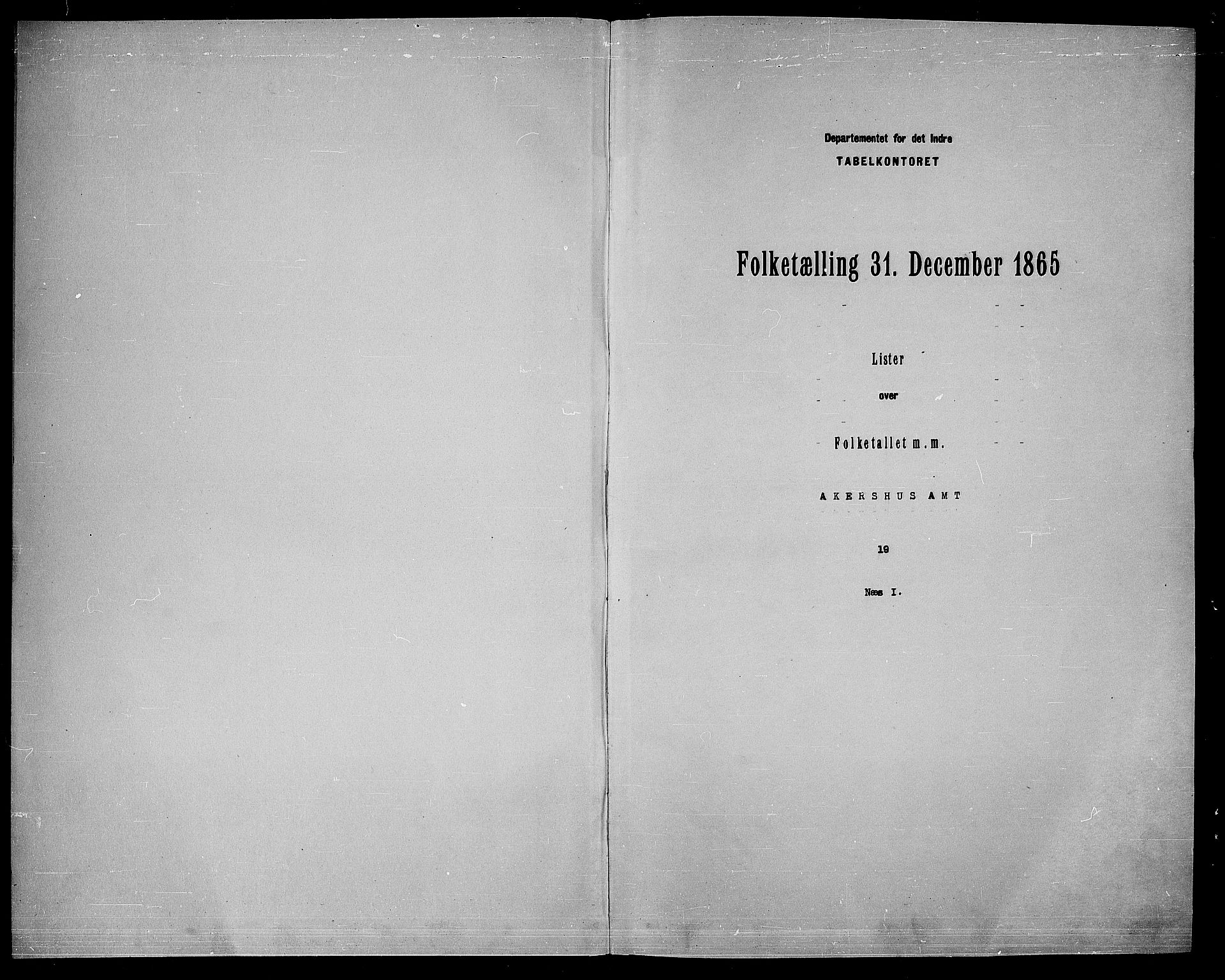 RA, Folketelling 1865 for 0236P Nes prestegjeld, 1865, s. 3
