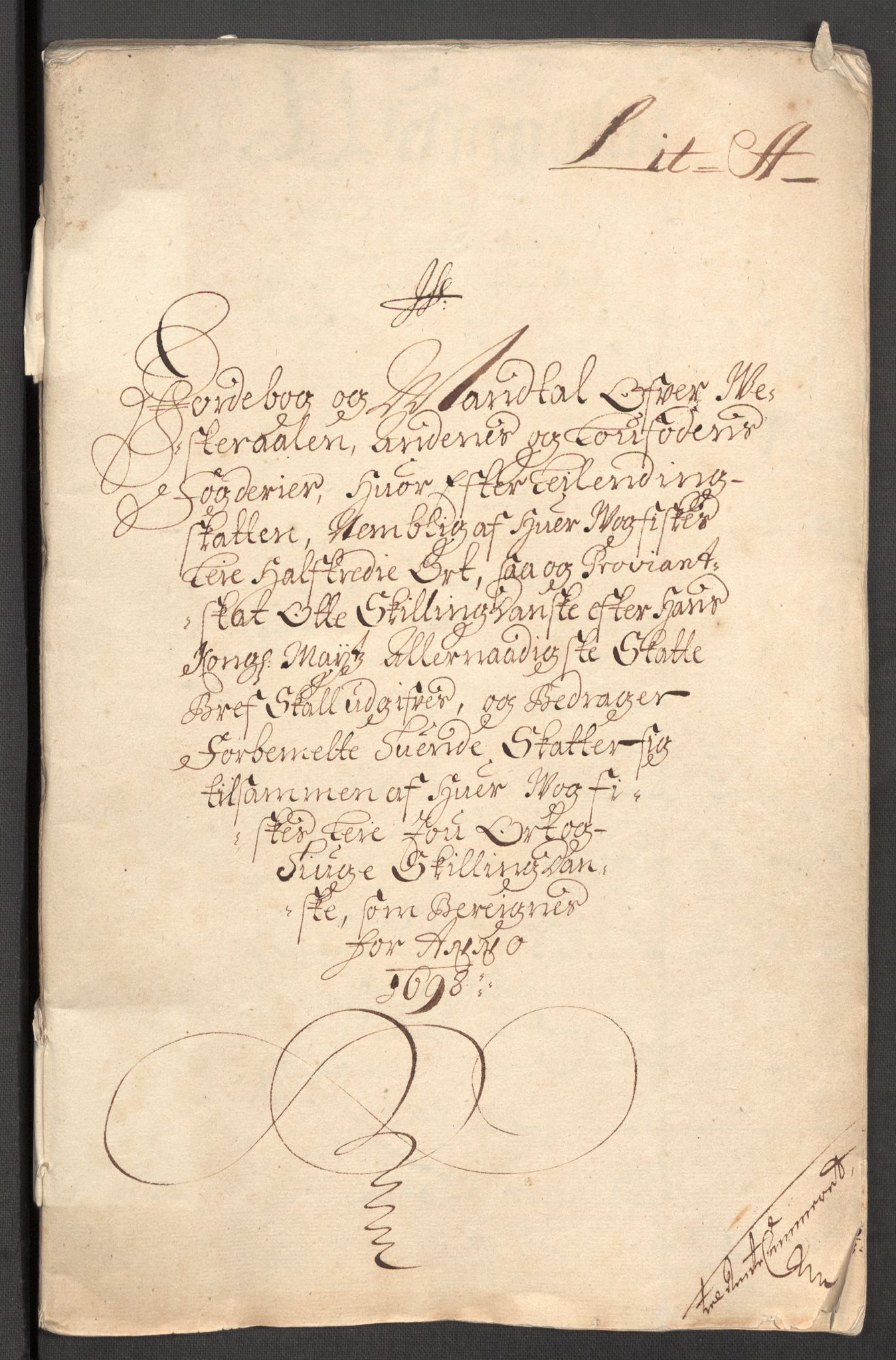 Rentekammeret inntil 1814, Reviderte regnskaper, Fogderegnskap, RA/EA-4092/R67/L4678: Fogderegnskap Vesterålen, Andenes og Lofoten, 1696-1708, s. 194