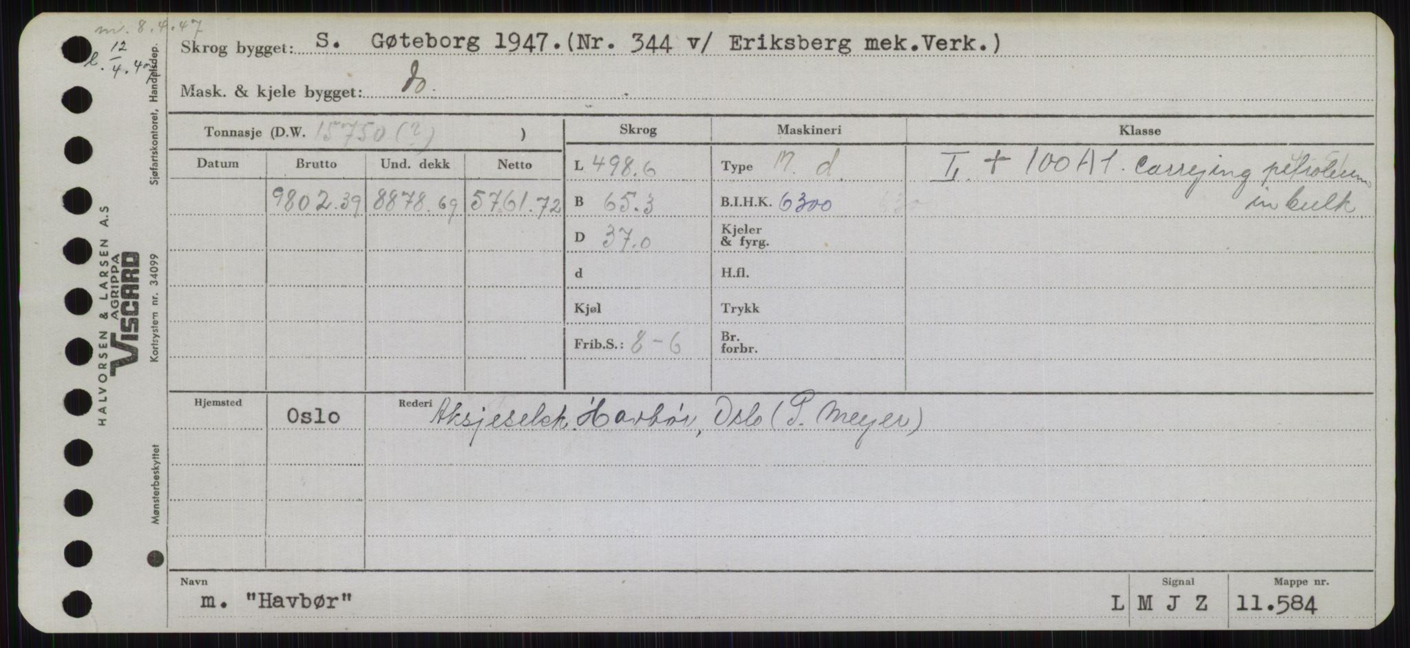 Sjøfartsdirektoratet med forløpere, Skipsmålingen, RA/S-1627/H/Hb/L0002: Fartøy, E-H, s. 339