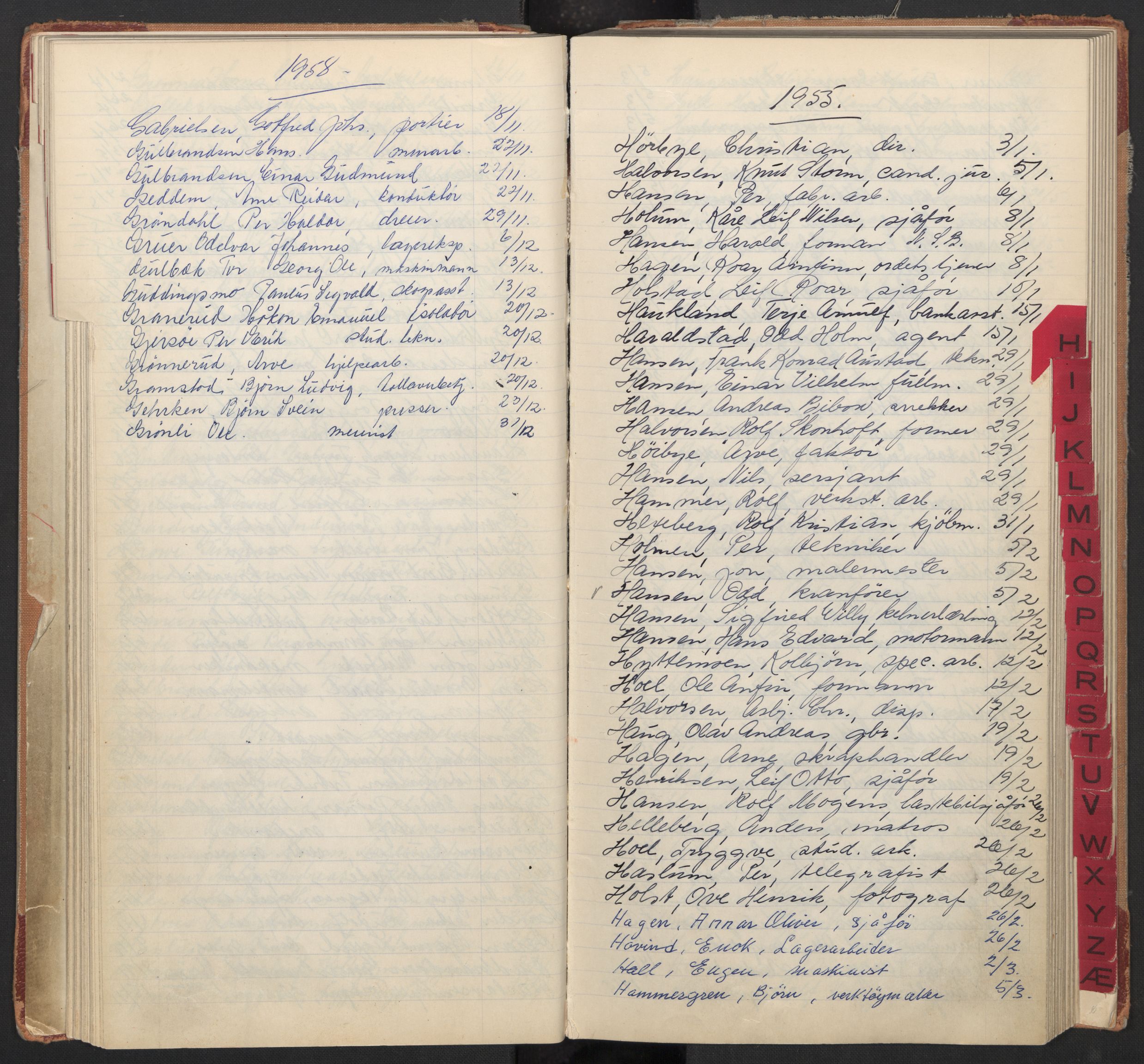 Oslo byfogd avd. I, AV/SAO-A-10220/L/La/L0009: Vigselsregister, 1955-1958, s. 48