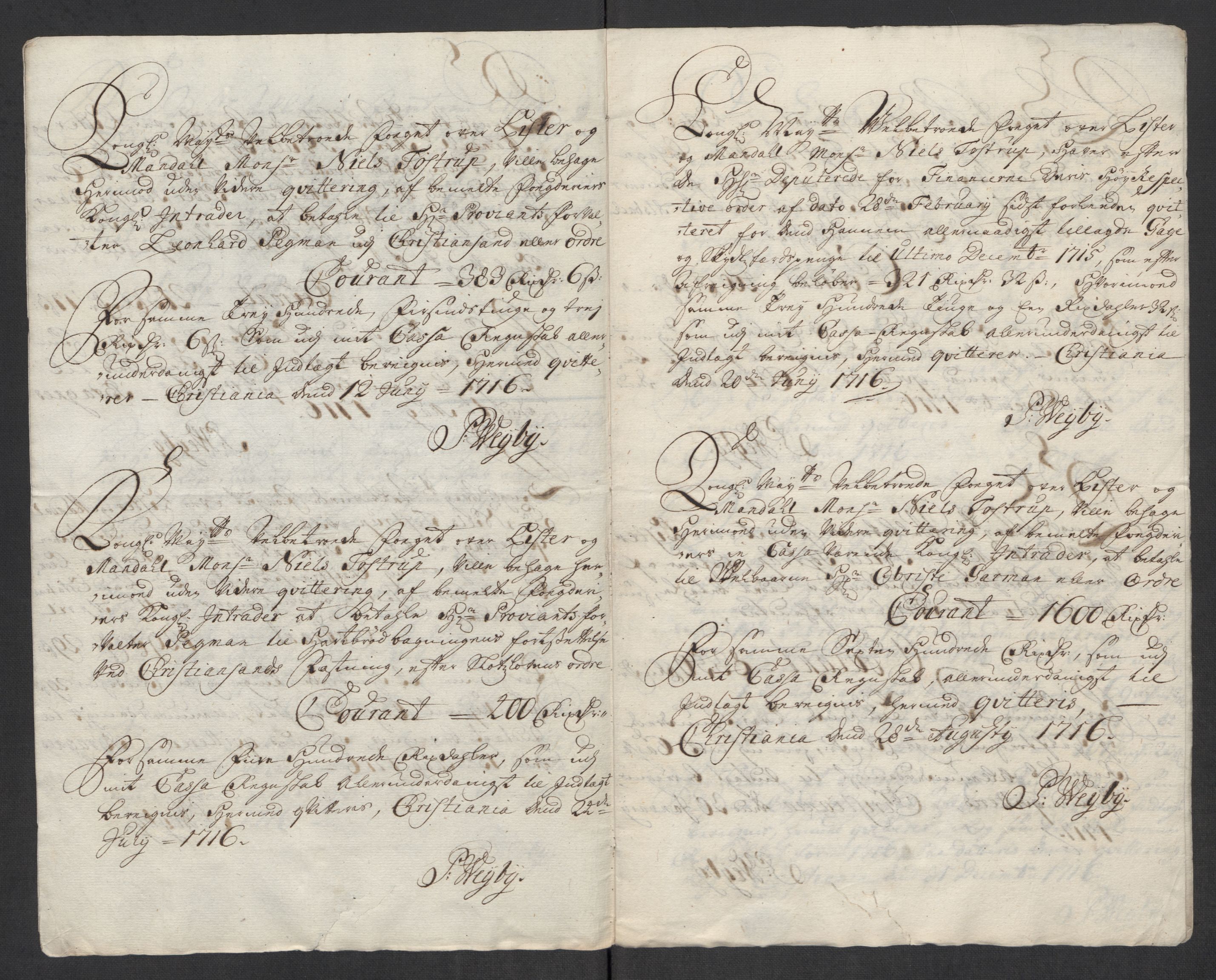 Rentekammeret inntil 1814, Reviderte regnskaper, Fogderegnskap, AV/RA-EA-4092/R43/L2560: Fogderegnskap Lista og Mandal, 1716, s. 278