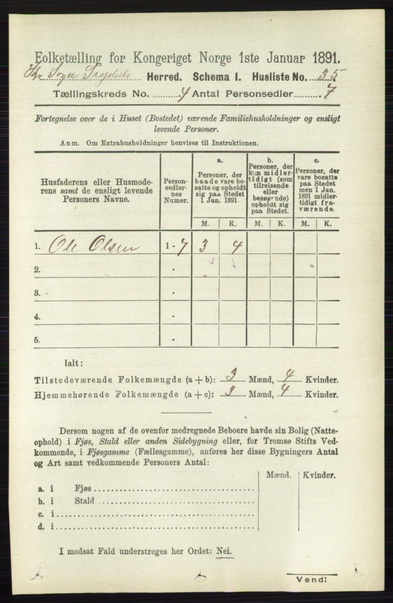 RA, Folketelling 1891 for 0621 Sigdal herred, 1891, s. 5986