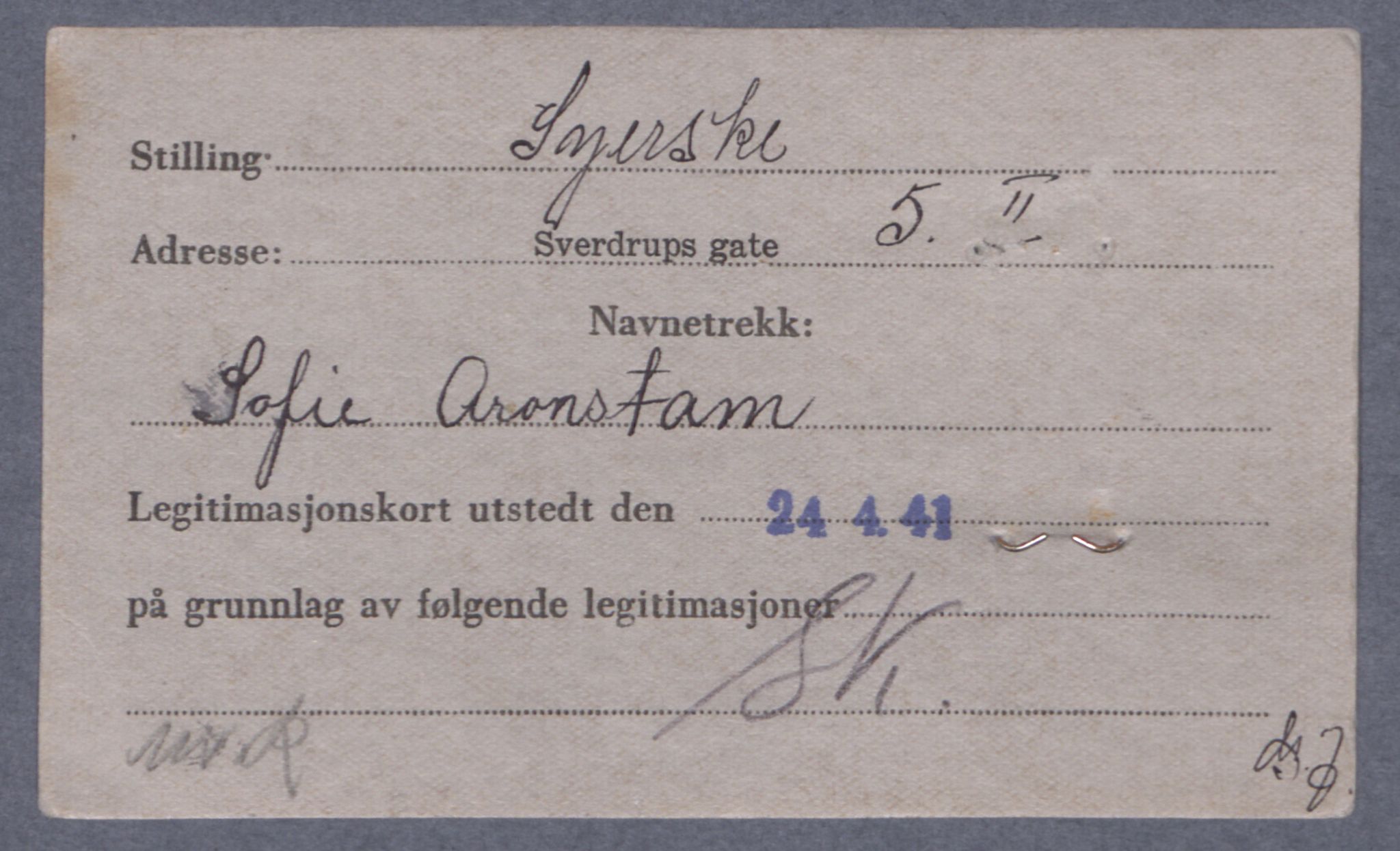 Sosialdepartementet, Våre Falne, AV/RA-S-1708/E/Ee/L0021A: Fotografier av jøder på legitimasjonskort (1941-42), 1941-1942, s. 4