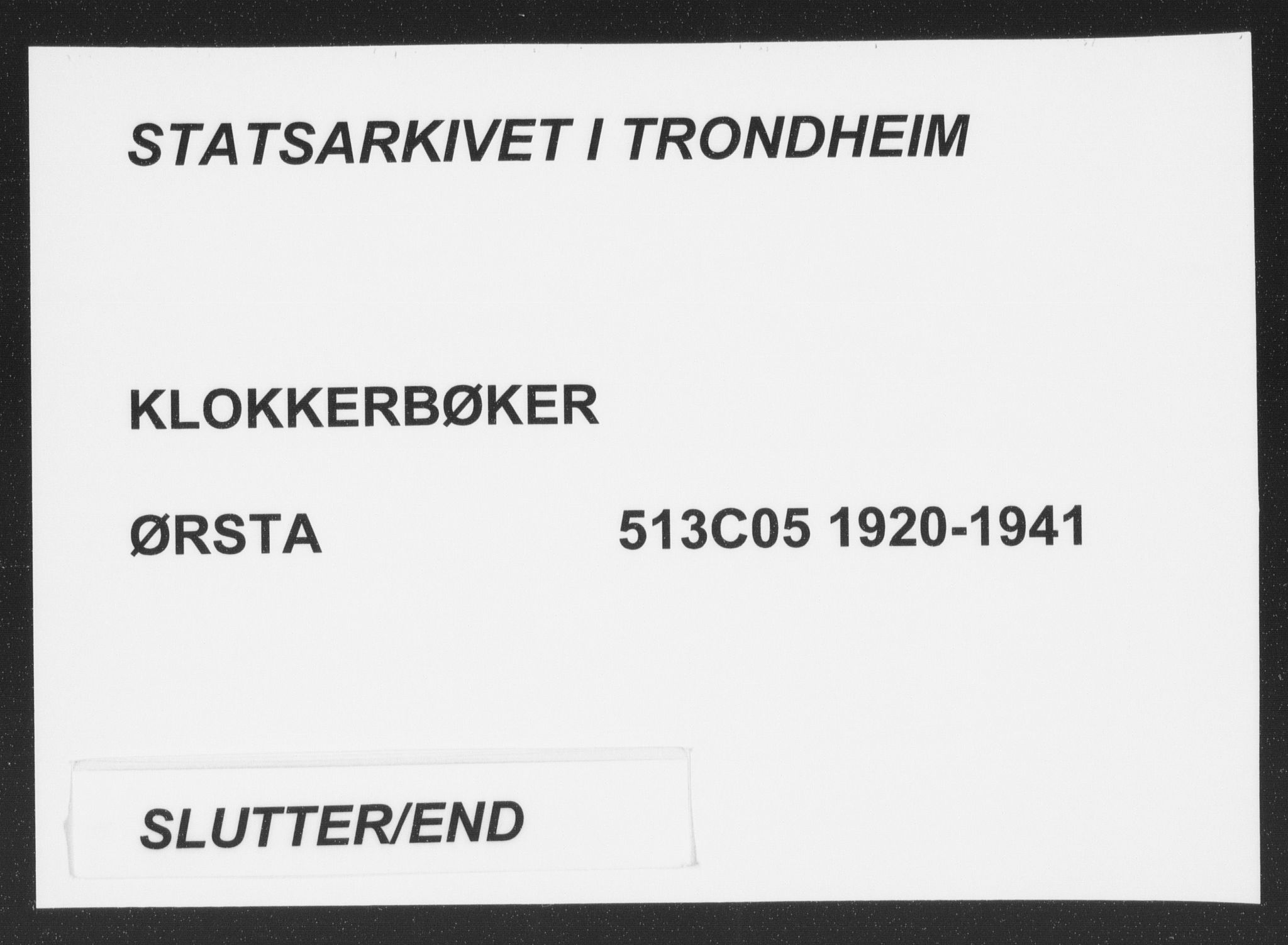 Ministerialprotokoller, klokkerbøker og fødselsregistre - Møre og Romsdal, AV/SAT-A-1454/513/L0191: Klokkerbok nr. 513C05, 1920-1941