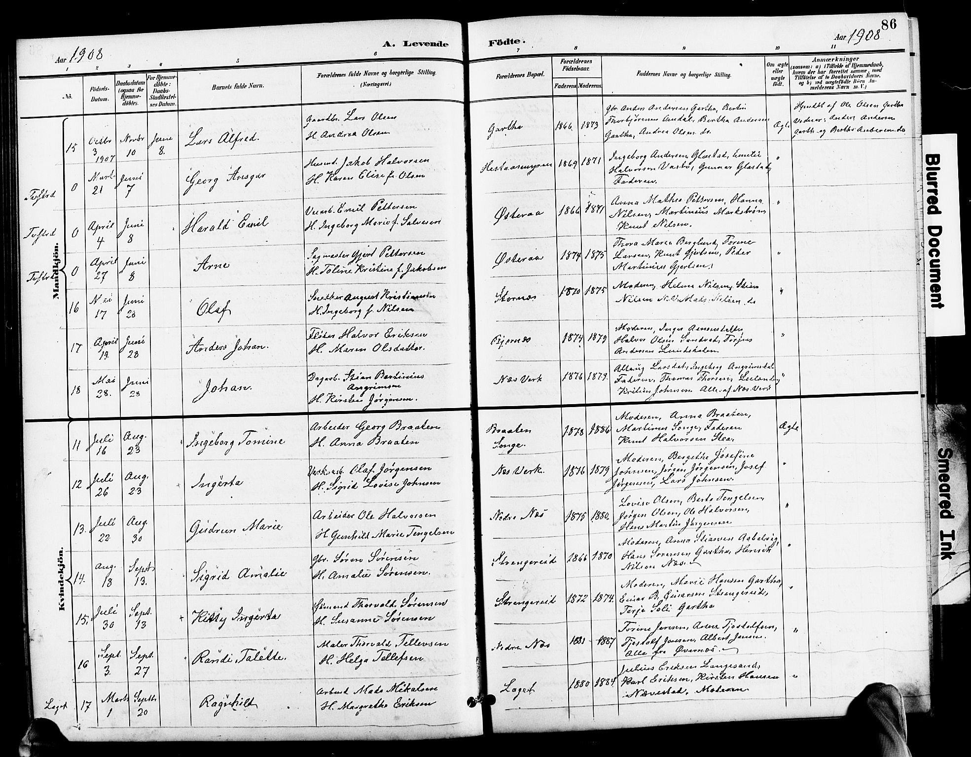 Holt sokneprestkontor, AV/SAK-1111-0021/F/Fb/L0011: Klokkerbok nr. B 11, 1897-1921, s. 86