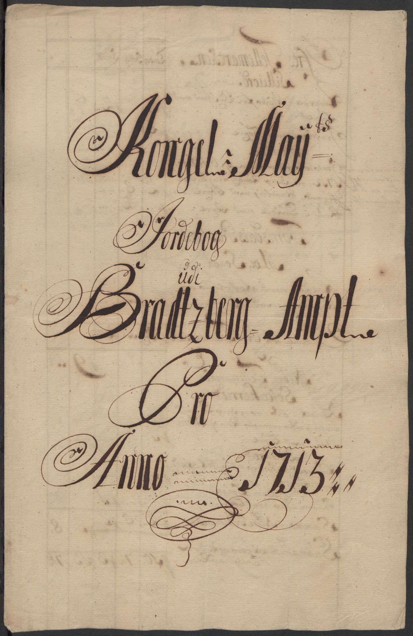 Rentekammeret inntil 1814, Reviderte regnskaper, Fogderegnskap, AV/RA-EA-4092/R36/L2125: Fogderegnskap Øvre og Nedre Telemark og Bamble, 1713, s. 3