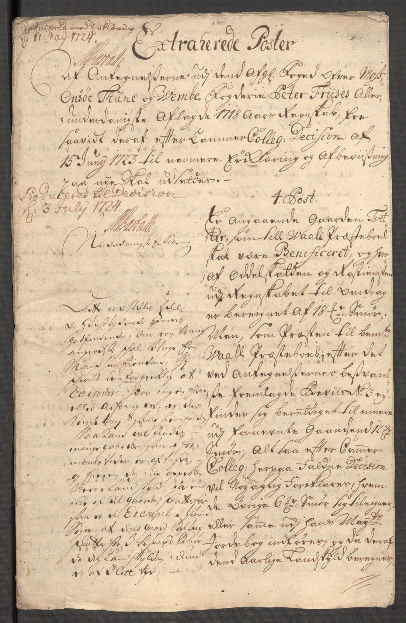 Rentekammeret inntil 1814, Reviderte regnskaper, Fogderegnskap, AV/RA-EA-4092/R04/L0143: Fogderegnskap Moss, Onsøy, Tune, Veme og Åbygge, 1718, s. 585