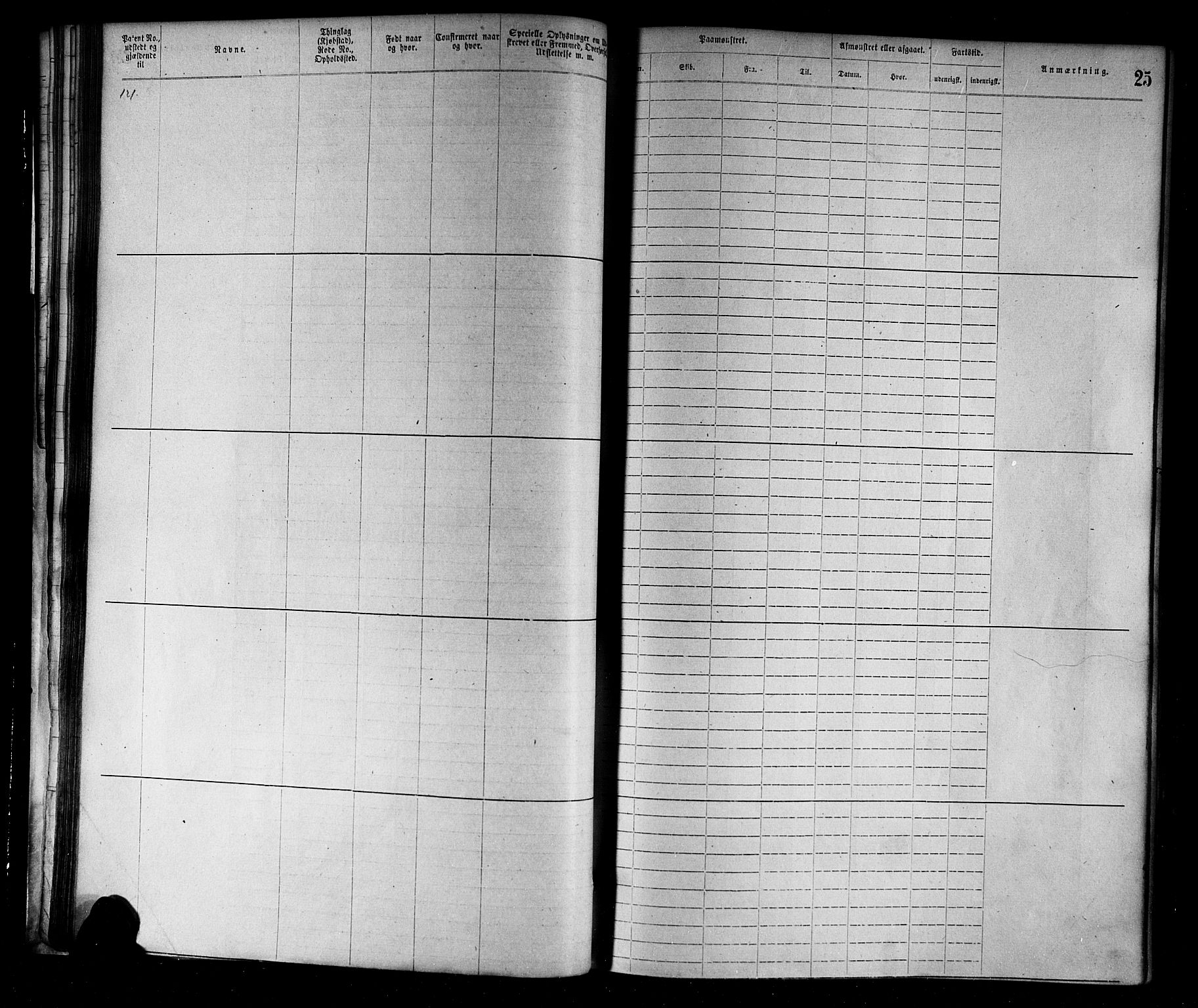 Flekkefjord mønstringskrets, SAK/2031-0018/F/Fa/L0002: Annotasjonsrulle nr 1-1920 med register, N-2, 1870-1891, s. 45