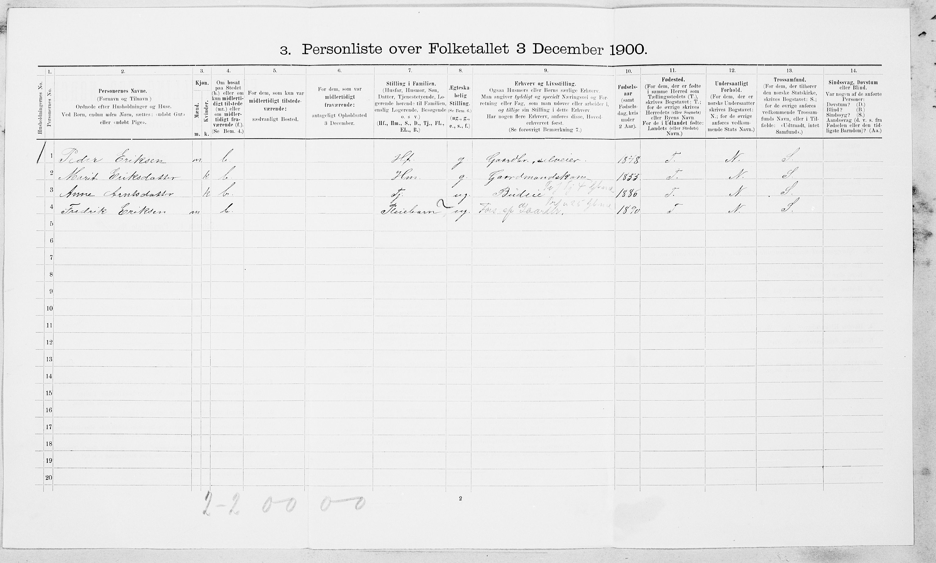 SAT, Folketelling 1900 for 1650 Horg herred, 1900, s. 150