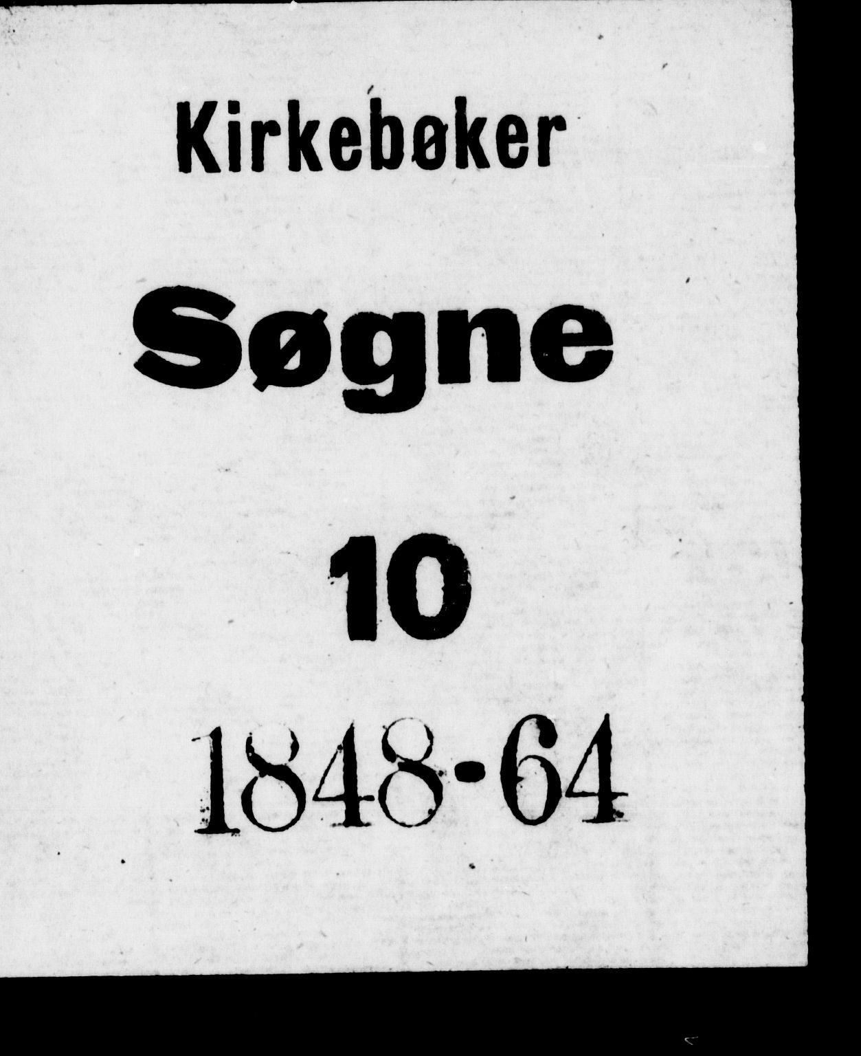 Søgne sokneprestkontor, SAK/1111-0037/F/Fb/Fbb/L0003: Klokkerbok nr. B 3, 1848-1864