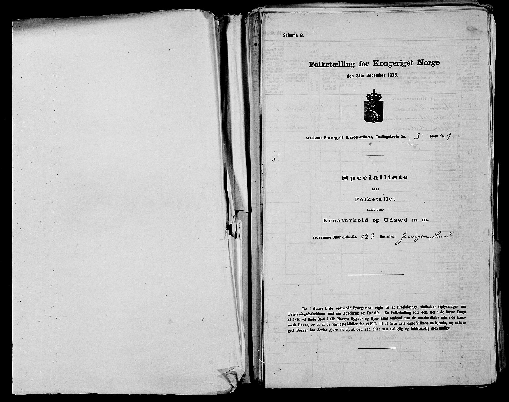 SAST, Folketelling 1875 for 1147L Avaldsnes prestegjeld, Avaldsnes sokn og Kopervik landsokn, 1875, s. 357