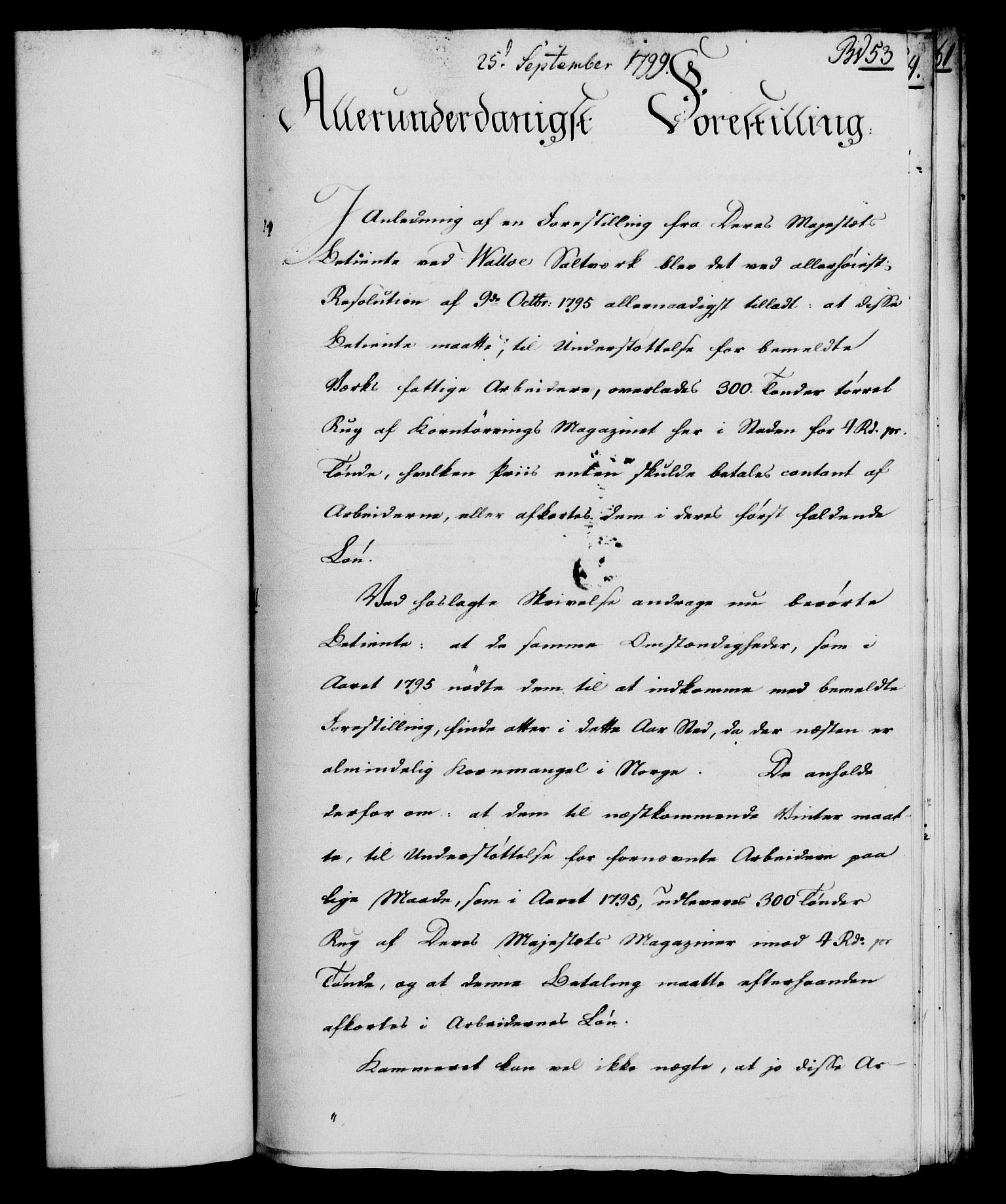 Rentekammeret, Renteskriverkontorene, AV/RA-EA-3115/M/Mf/Mfb/L0004: Relasjons- og resolusjonsprotokoll med register (merket RK 54.10), 1799-1800