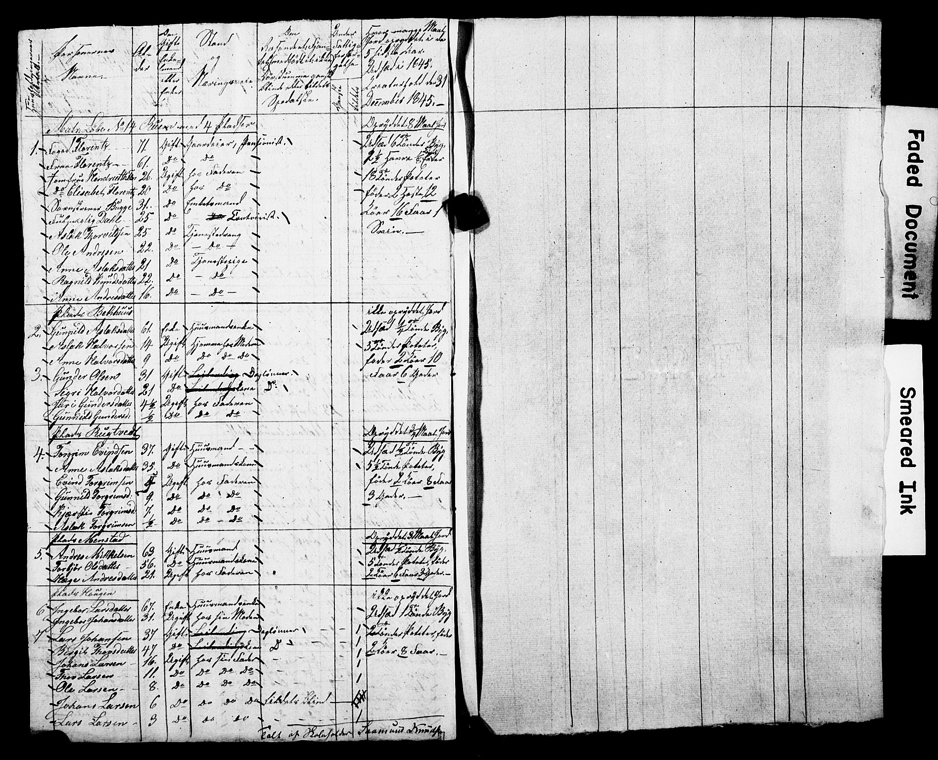 , Folketelling 1845 for 0829P Kviteseid prestegjeld, 1845, s. 10
