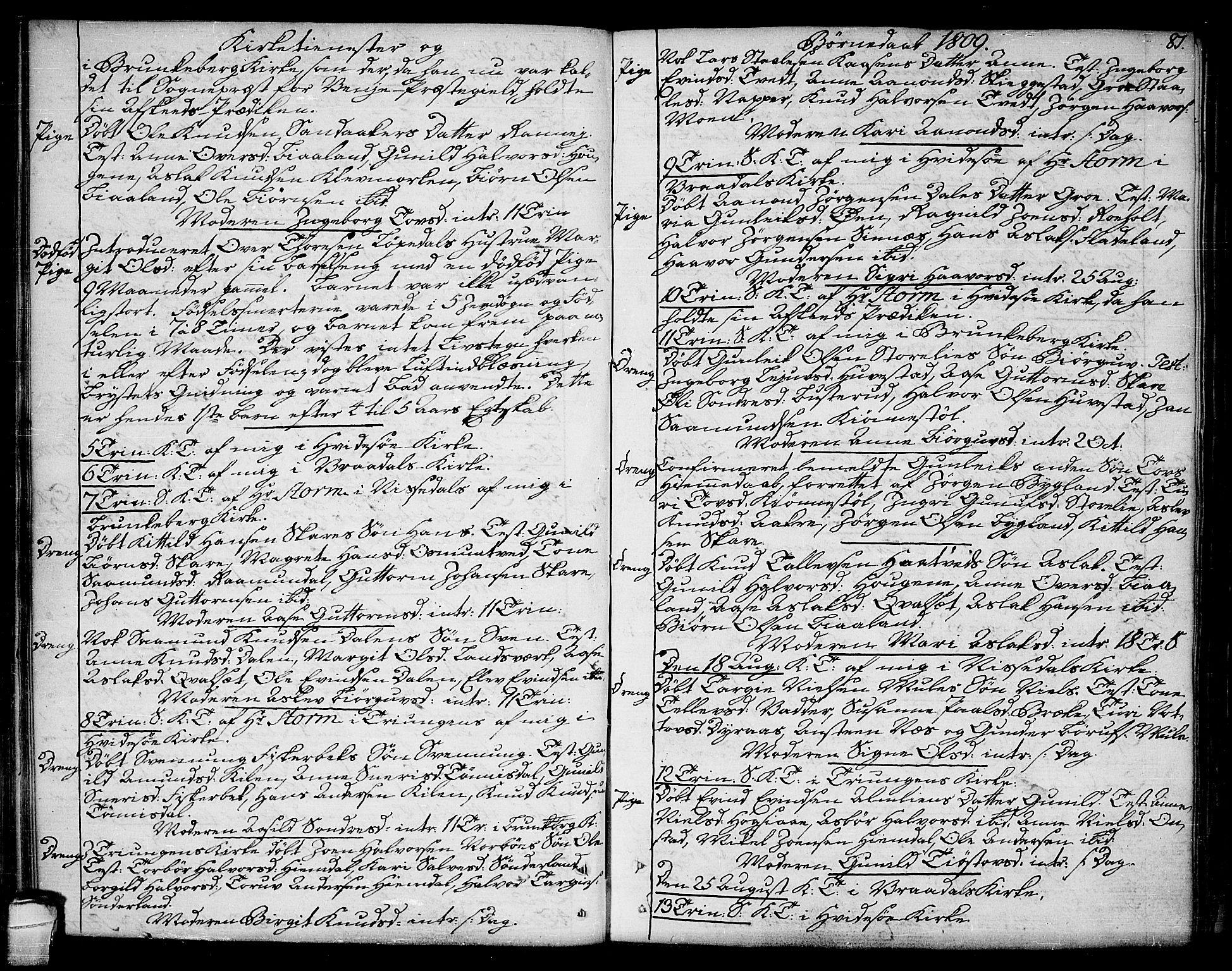 Kviteseid kirkebøker, AV/SAKO-A-276/F/Fa/L0004: Ministerialbok nr. I 4, 1800-1814, s. 81