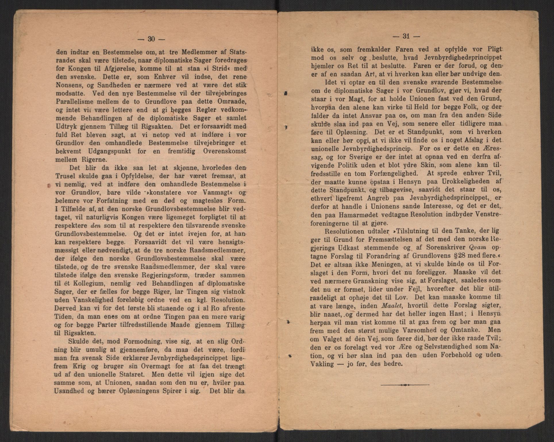 Venstres Hovedorganisasjon, RA/PA-0876/X/L0001: De eldste skrifter, 1860-1936, s. 497