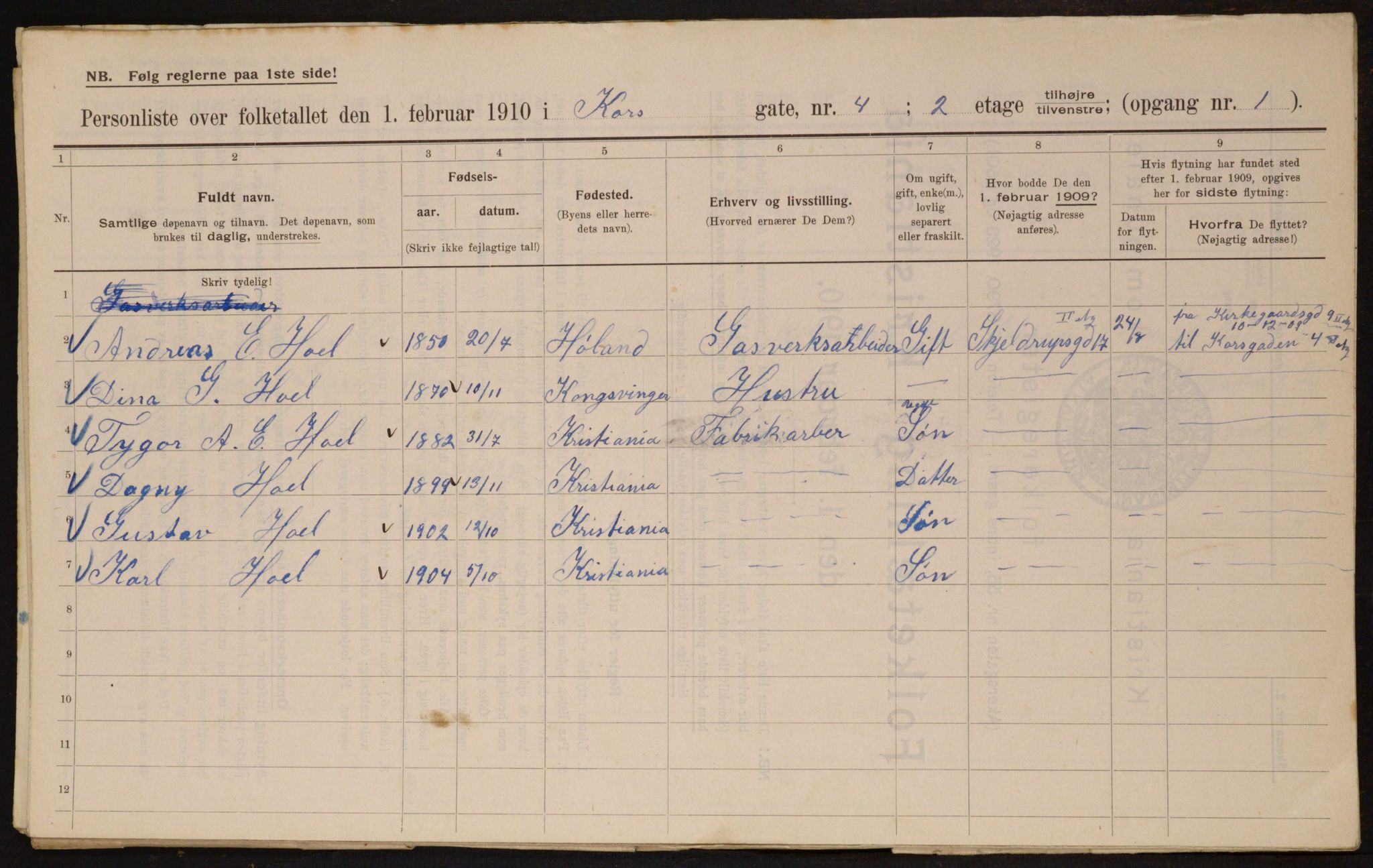 OBA, Kommunal folketelling 1.2.1910 for Kristiania, 1910, s. 51902