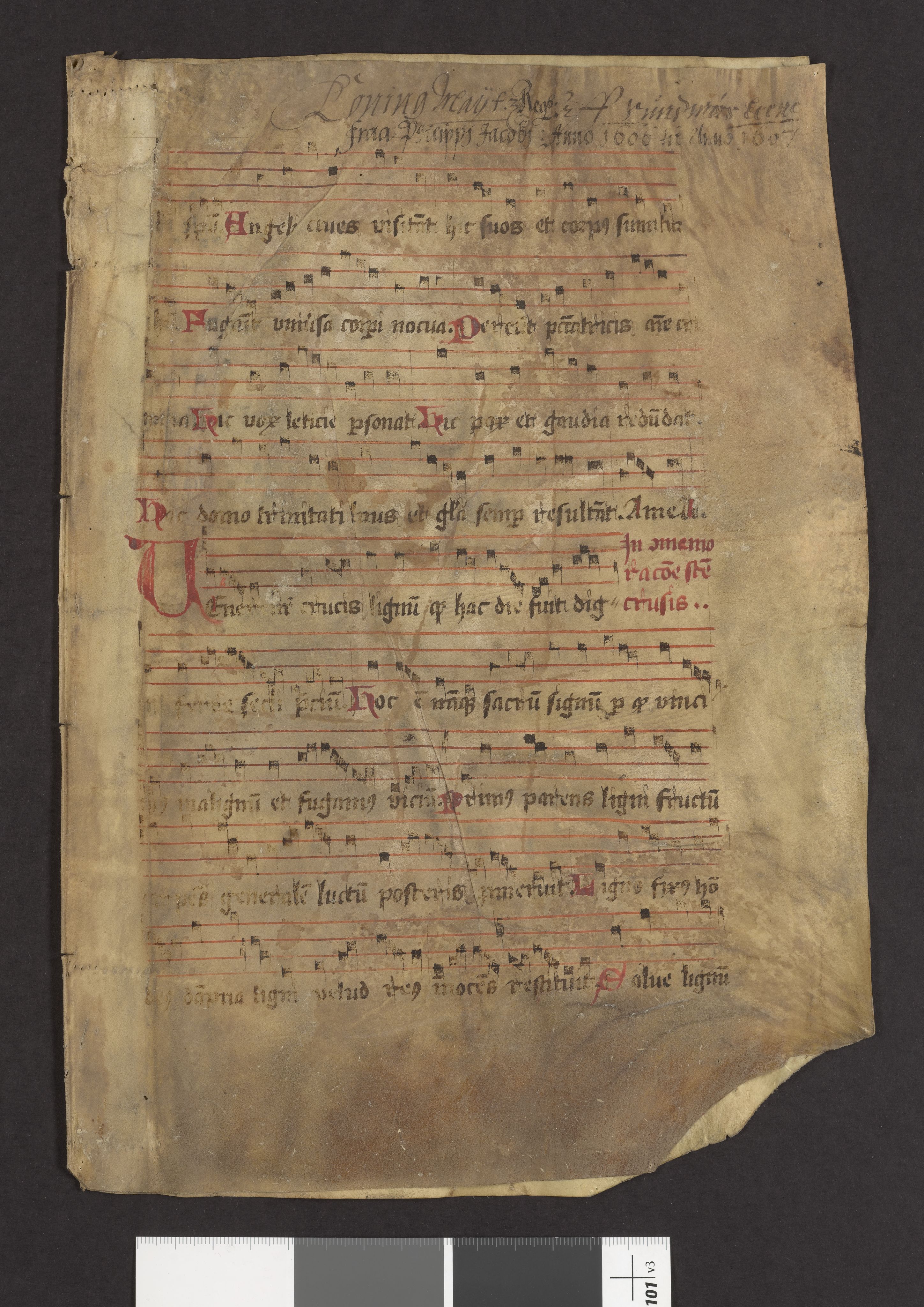 Riksarkivets diplomsamling, AV/RA-EA-5965/F27/F27A/F27Ab/L0002: Latinske fragmenter stort format, 1100-1536, s. 37