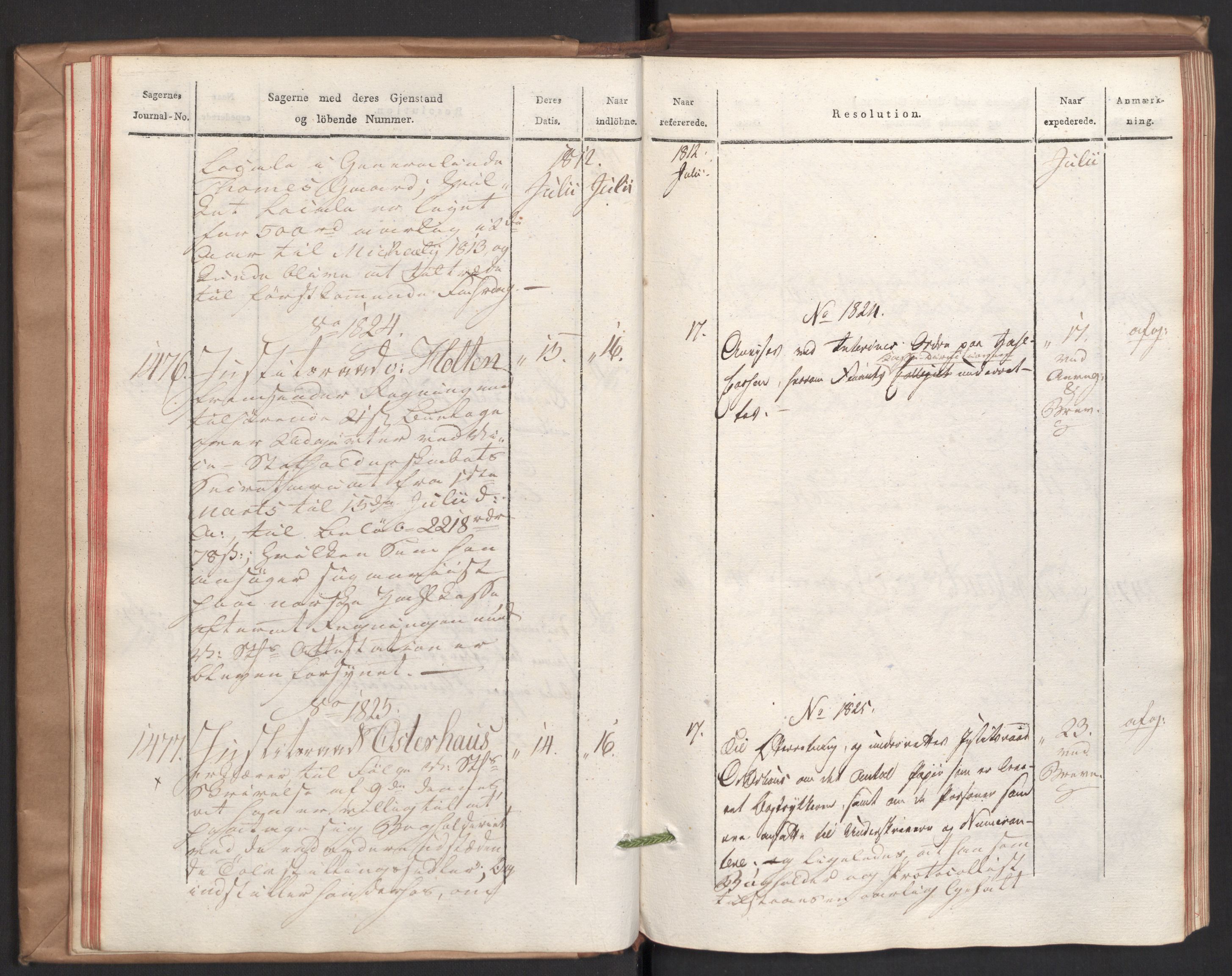 Stattholderembetet 1810-1814, 2. kontor (Kontor B), AV/RA-EA-5432/Ab/L0004: Referatprotokoll,  j.nr. 1449-1801,  l.nr. 1781-2289, 1812, s. 26