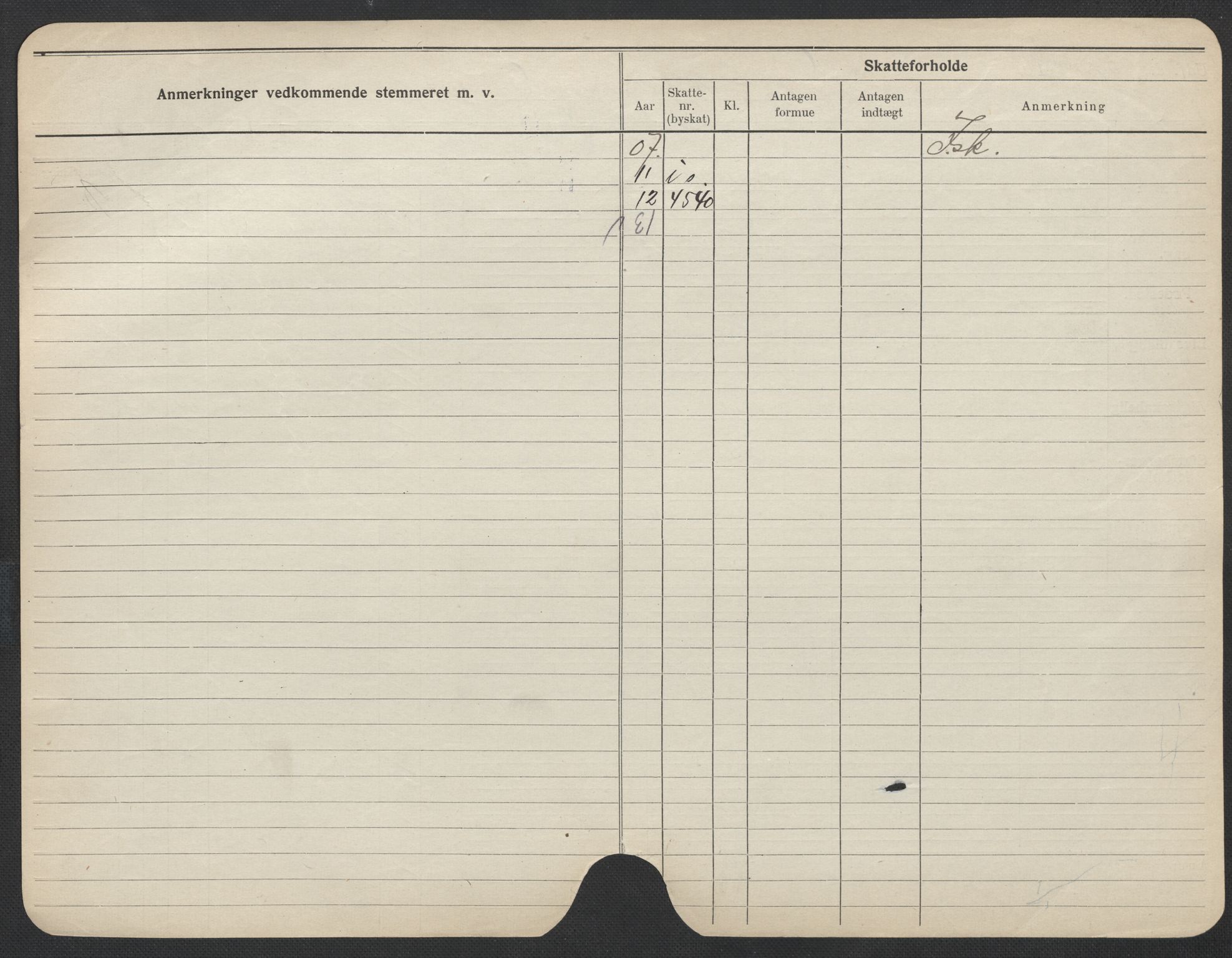 Oslo folkeregister, Registerkort, SAO/A-11715/F/Fa/Fac/L0015: Kvinner, 1906-1914, s. 251b