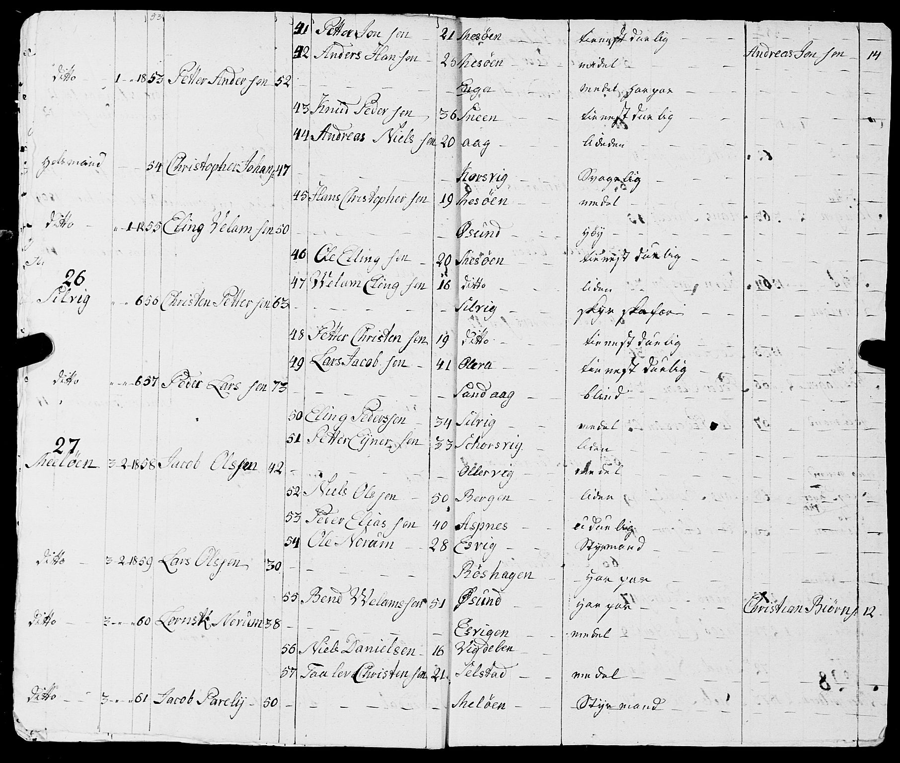 Fylkesmannen i Nordland, AV/SAT-A-0499/1.1/R/Ra/L0017: Innrulleringsmanntall for Meløy, 1809-1835, s. 8