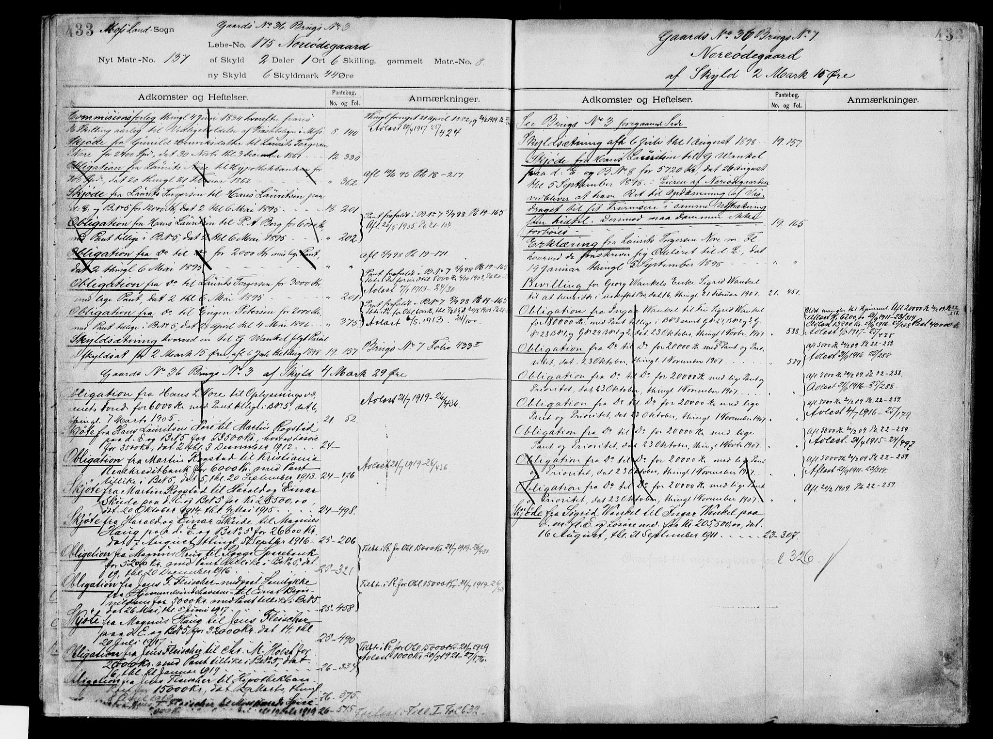 Moss sorenskriveri, SAO/A-10168: Panteregister nr. IV 3b, 1769-1926, s. 433