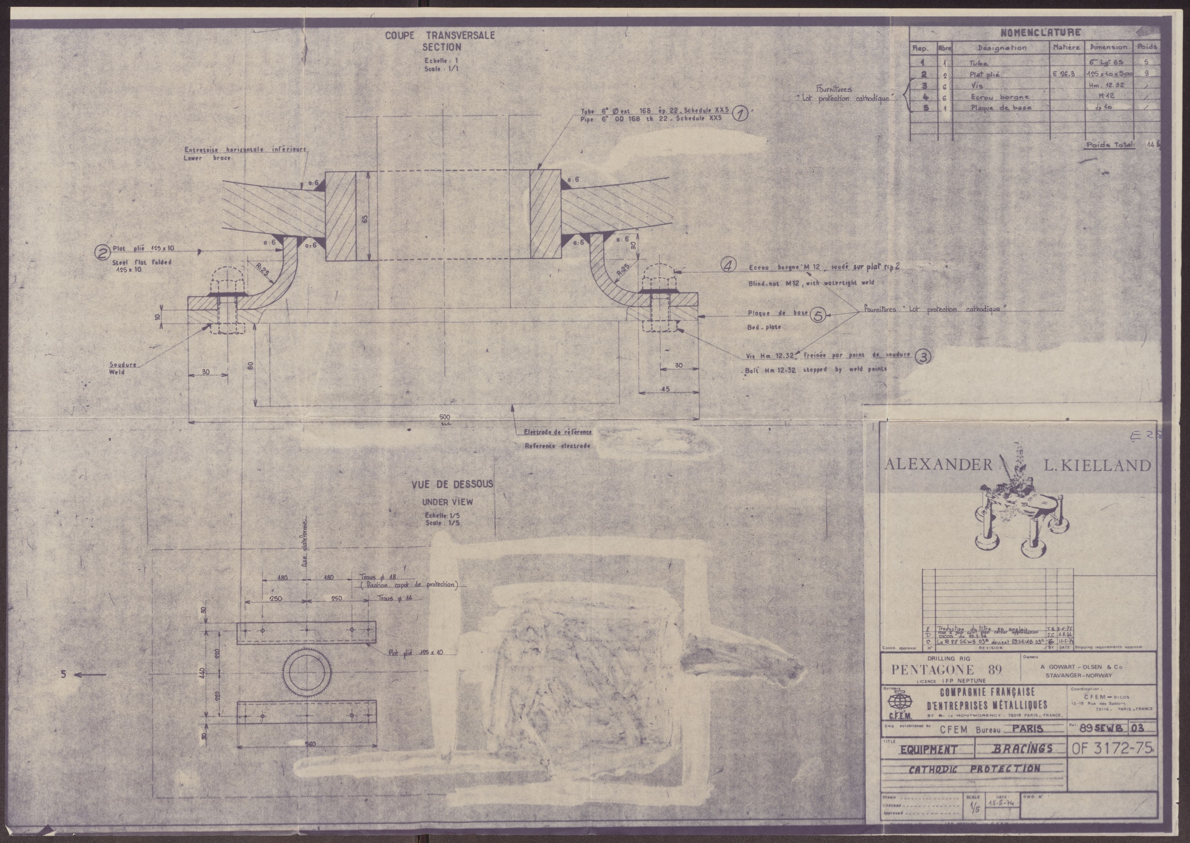 Justisdepartementet, Granskningskommisjonen ved Alexander Kielland-ulykken 27.3.1980, RA/S-1165/D/L0010: E CFEM (E20-E35 av 35)/G Oljedirektoratet (Doku.liste + G1-G3, G6-G8 av 8), 1980-1981, s. 11