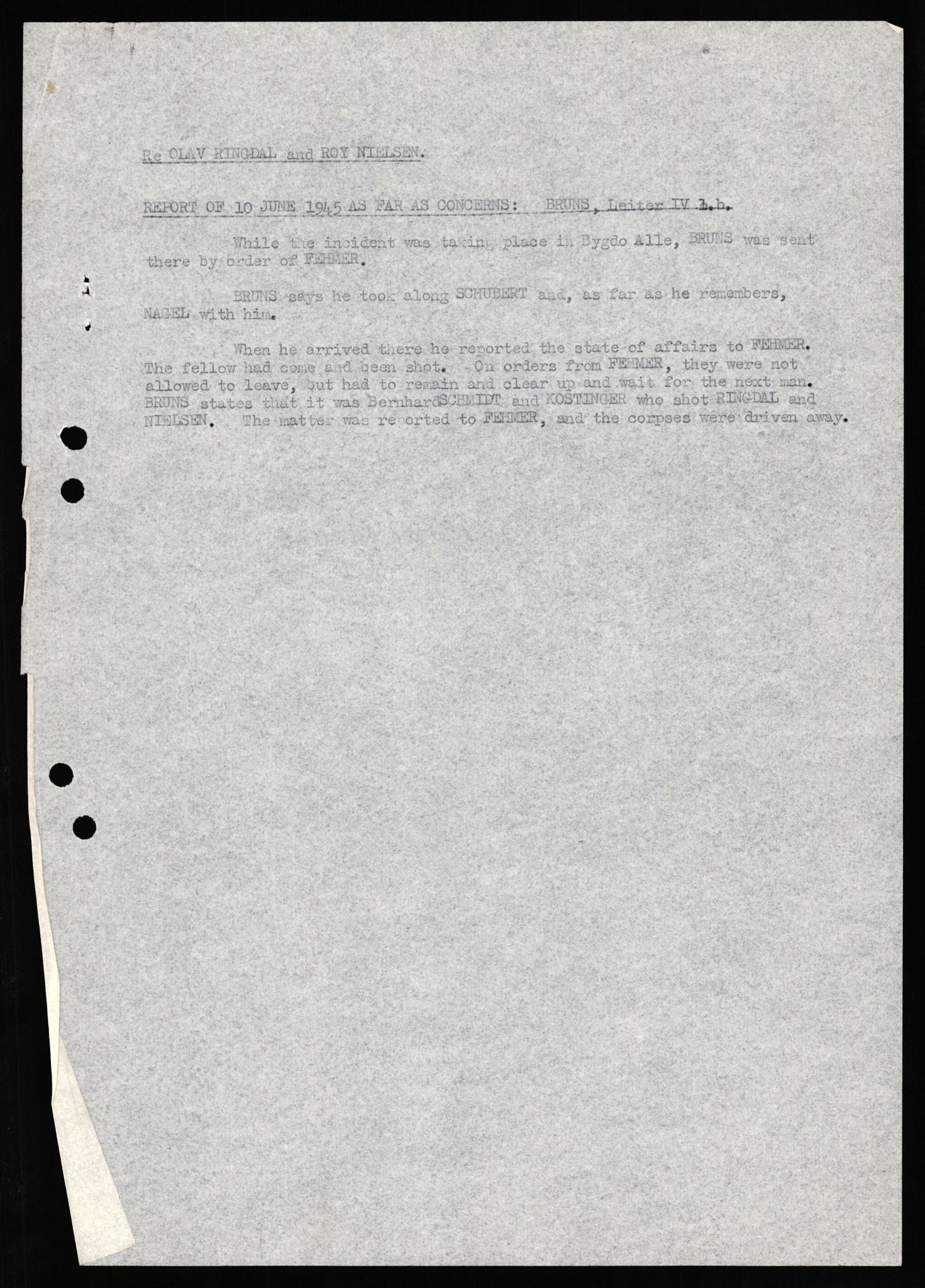 Forsvaret, Forsvarets overkommando II, AV/RA-RAFA-3915/D/Db/L0030: CI Questionaires. Tyske okkupasjonsstyrker i Norge. Tyskere., 1945-1946, s. 313