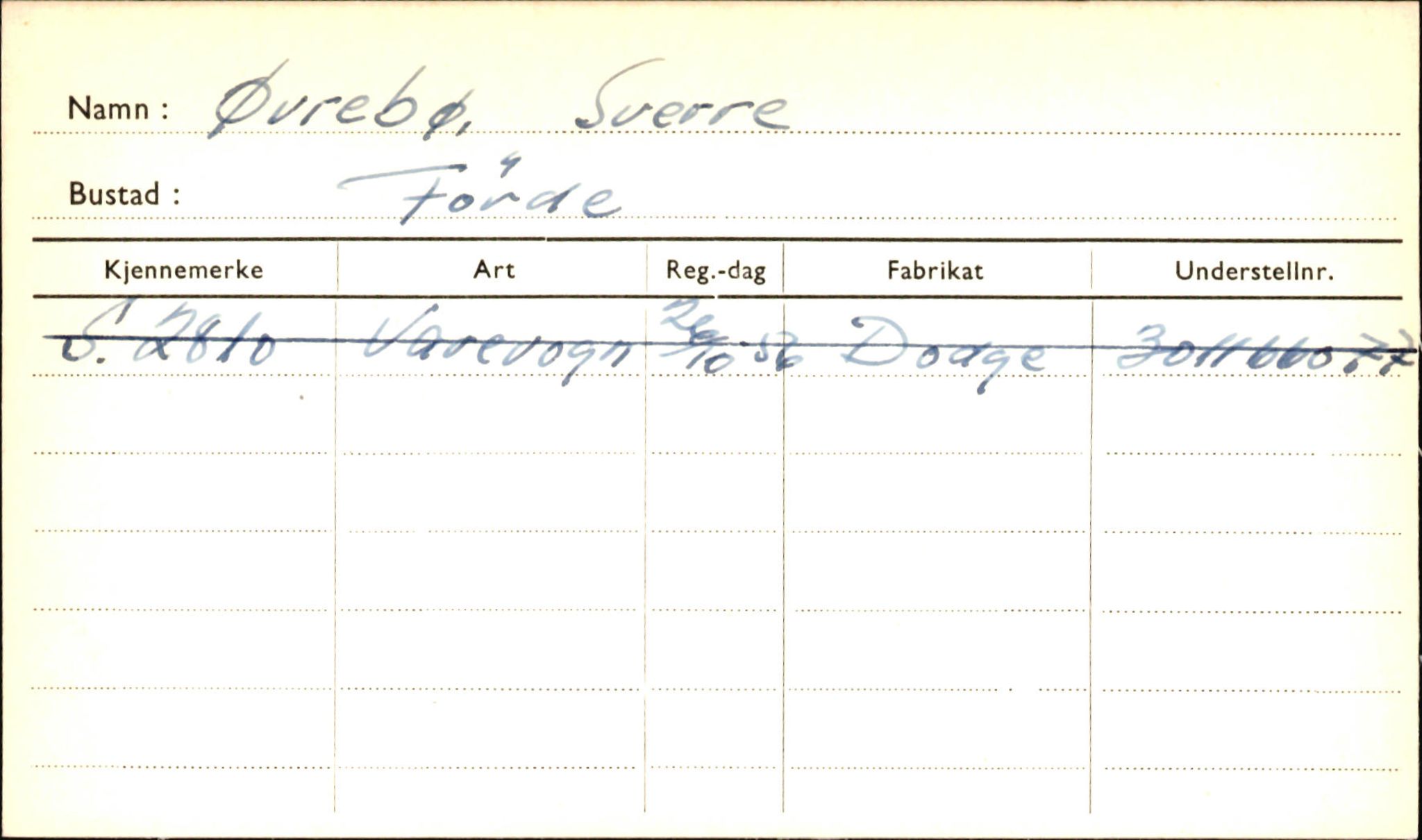 Statens vegvesen, Sogn og Fjordane vegkontor, AV/SAB-A-5301/4/F/L0002: Eigarregister Fjordane til 1.6.1961, 1930-1961, s. 733