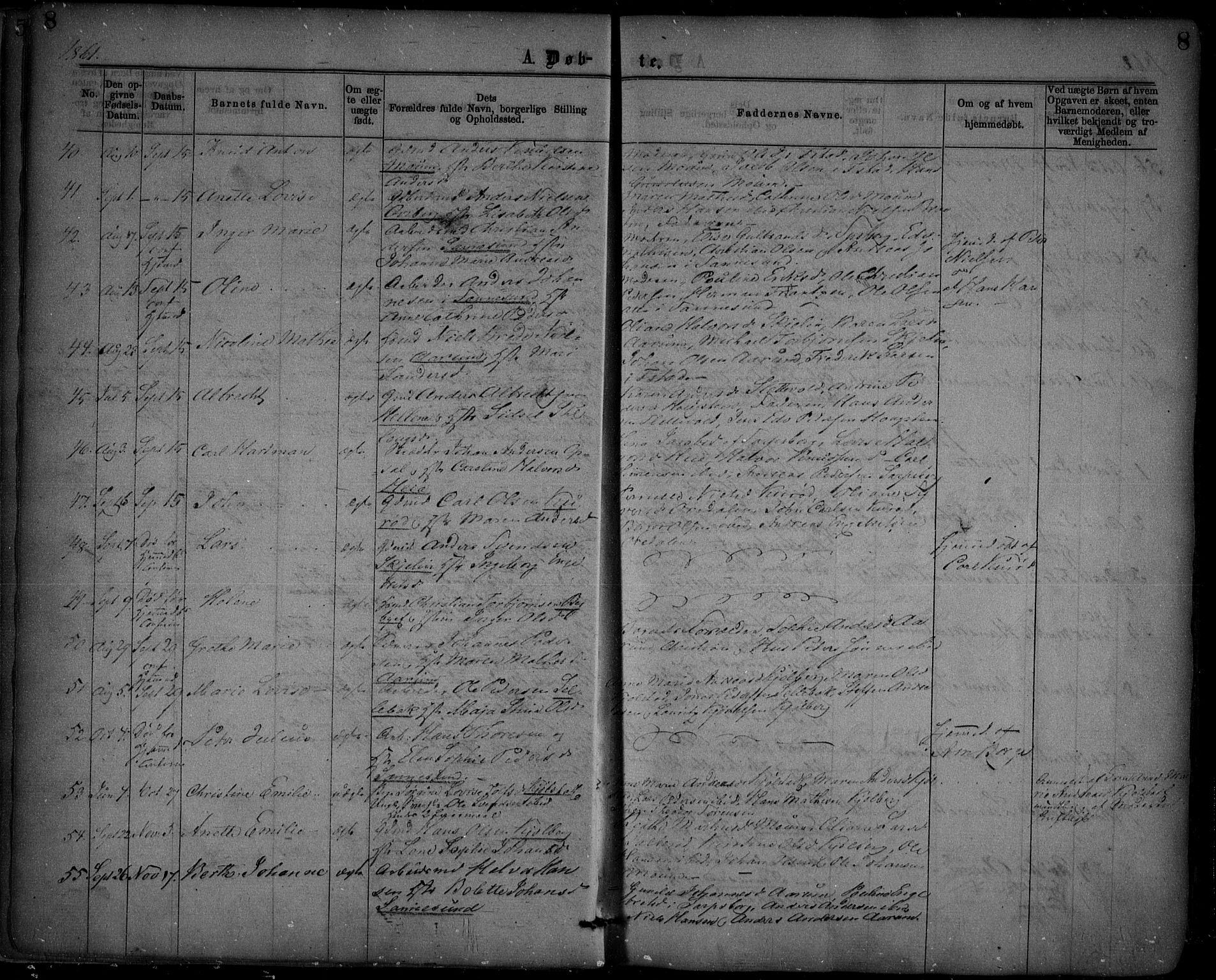 Borge prestekontor Kirkebøker, AV/SAO-A-10903/F/Fa/L0006: Ministerialbok nr. I 6, 1861-1874, s. 8