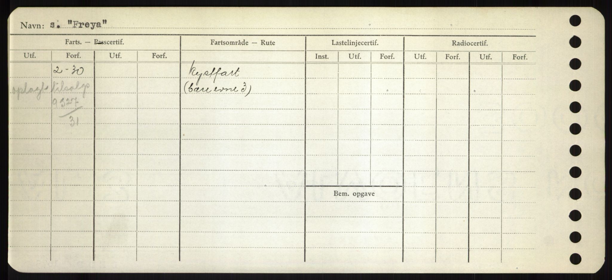 Sjøfartsdirektoratet med forløpere, Skipsmålingen, RA/S-1627/H/Hd/L0011: Fartøy, Fla-Får, s. 408