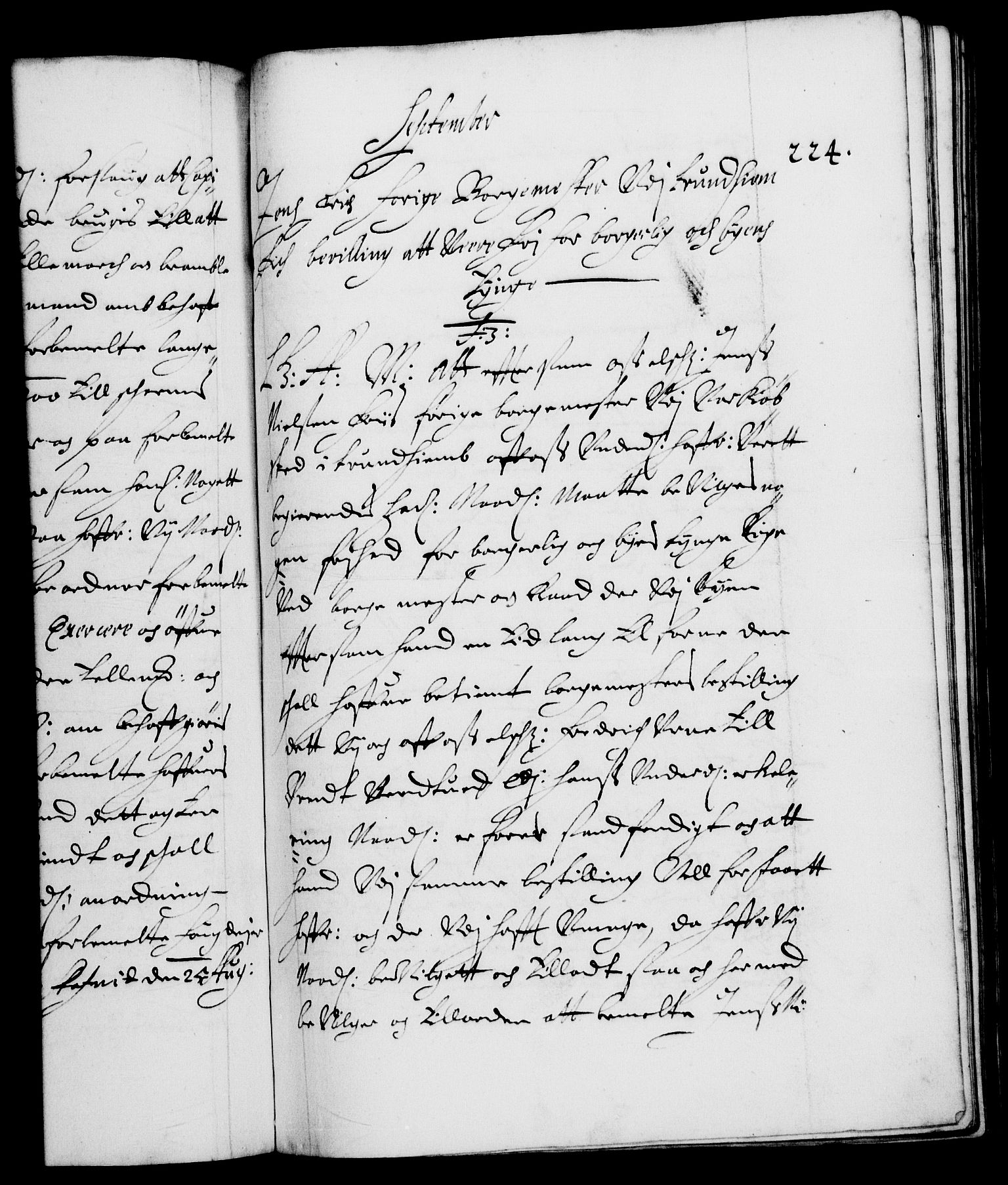 Danske Kanselli 1572-1799, RA/EA-3023/F/Fc/Fca/Fcaa/L0008: Norske registre (mikrofilm), 1651-1656, s. 224a