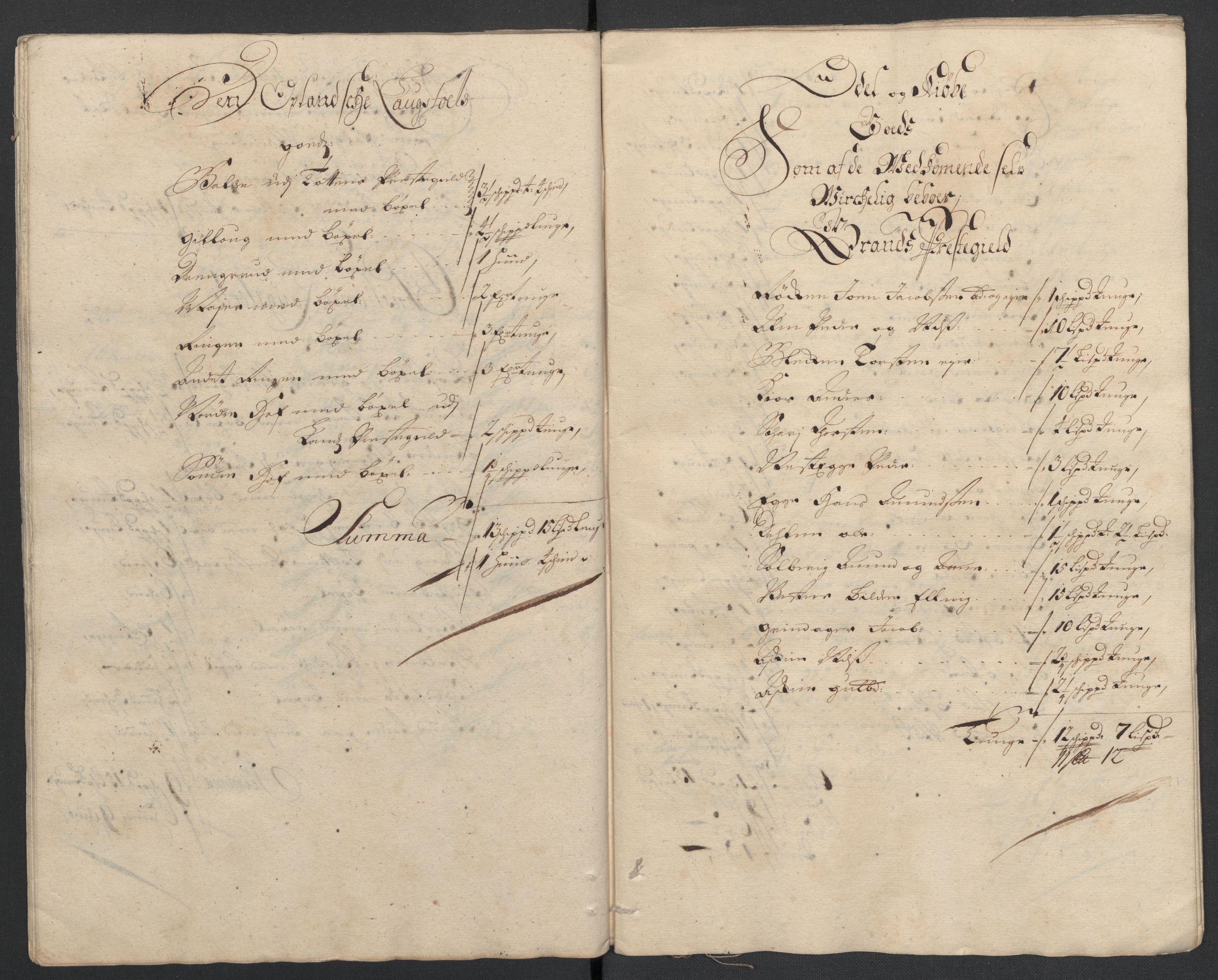 Rentekammeret inntil 1814, Reviderte regnskaper, Fogderegnskap, AV/RA-EA-4092/R18/L1305: Fogderegnskap Hadeland, Toten og Valdres, 1707-1708, s. 497