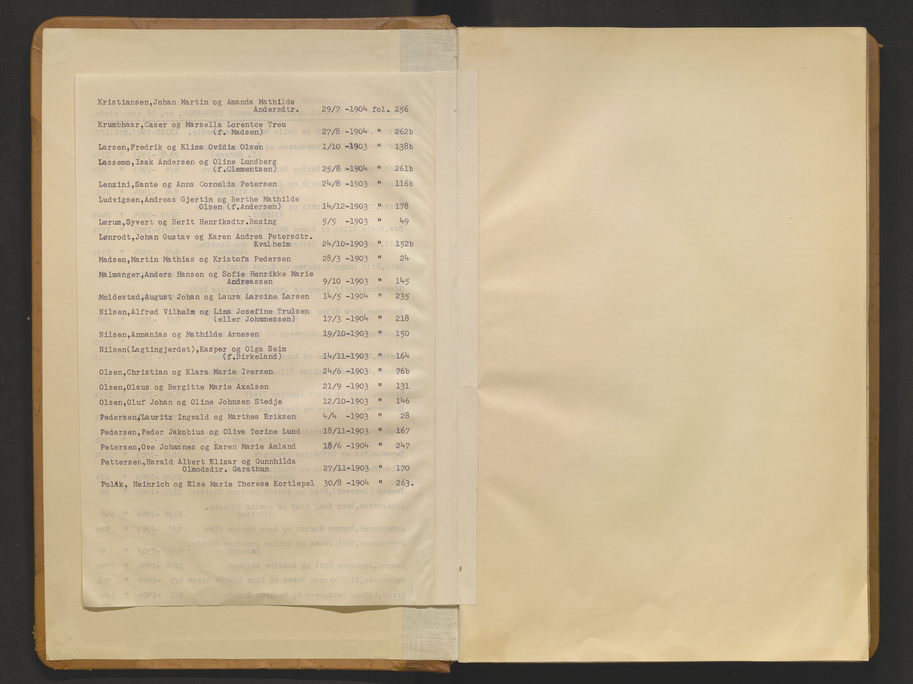 Byfogd og Byskriver i Bergen, SAB/A-3401/10/10A/L0028: Notarialprotokoller, 1903-1904