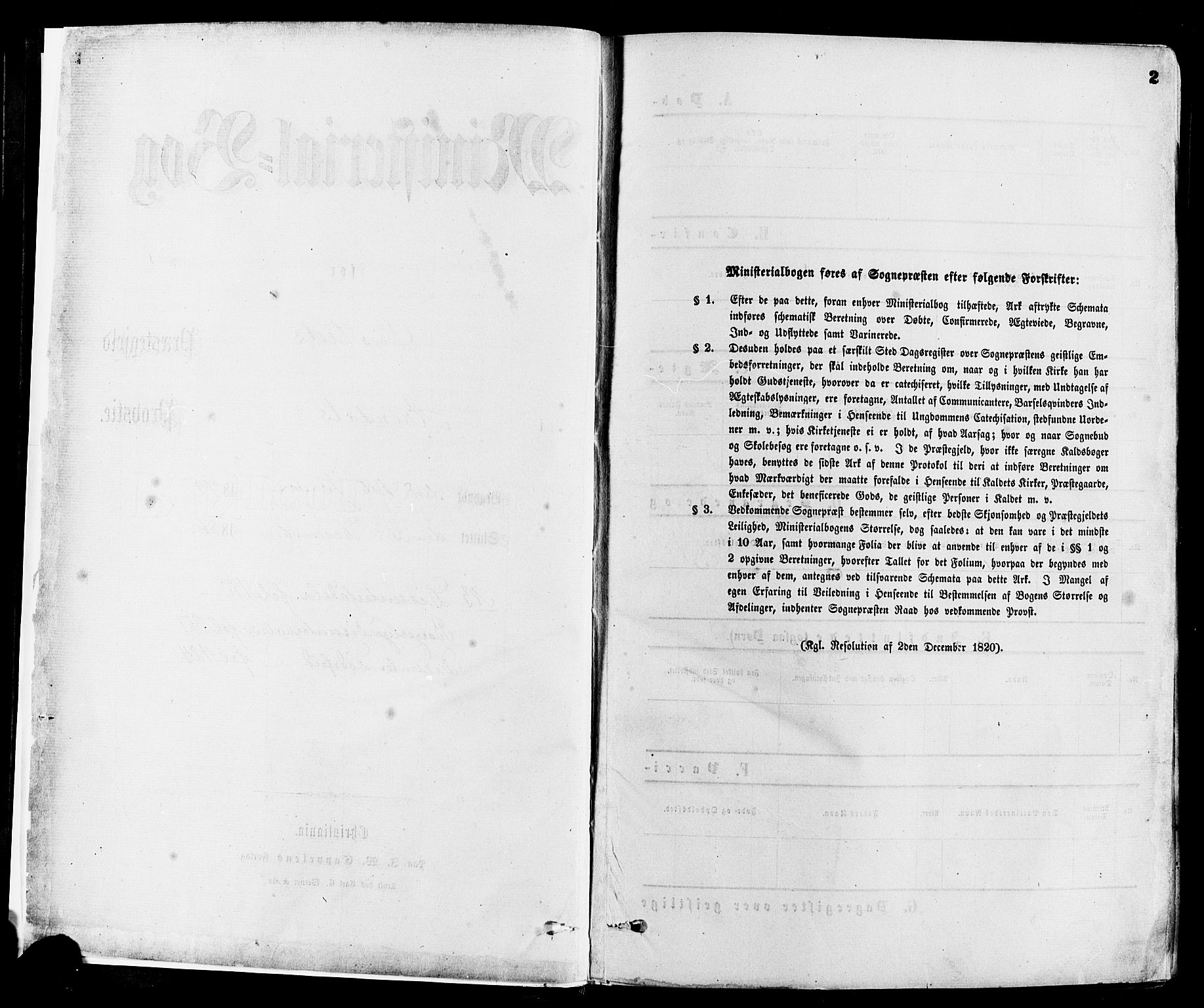 Øyestad sokneprestkontor, SAK/1111-0049/F/Fa/L0016: Ministerialbok nr. A 16, 1874-1886, s. 2