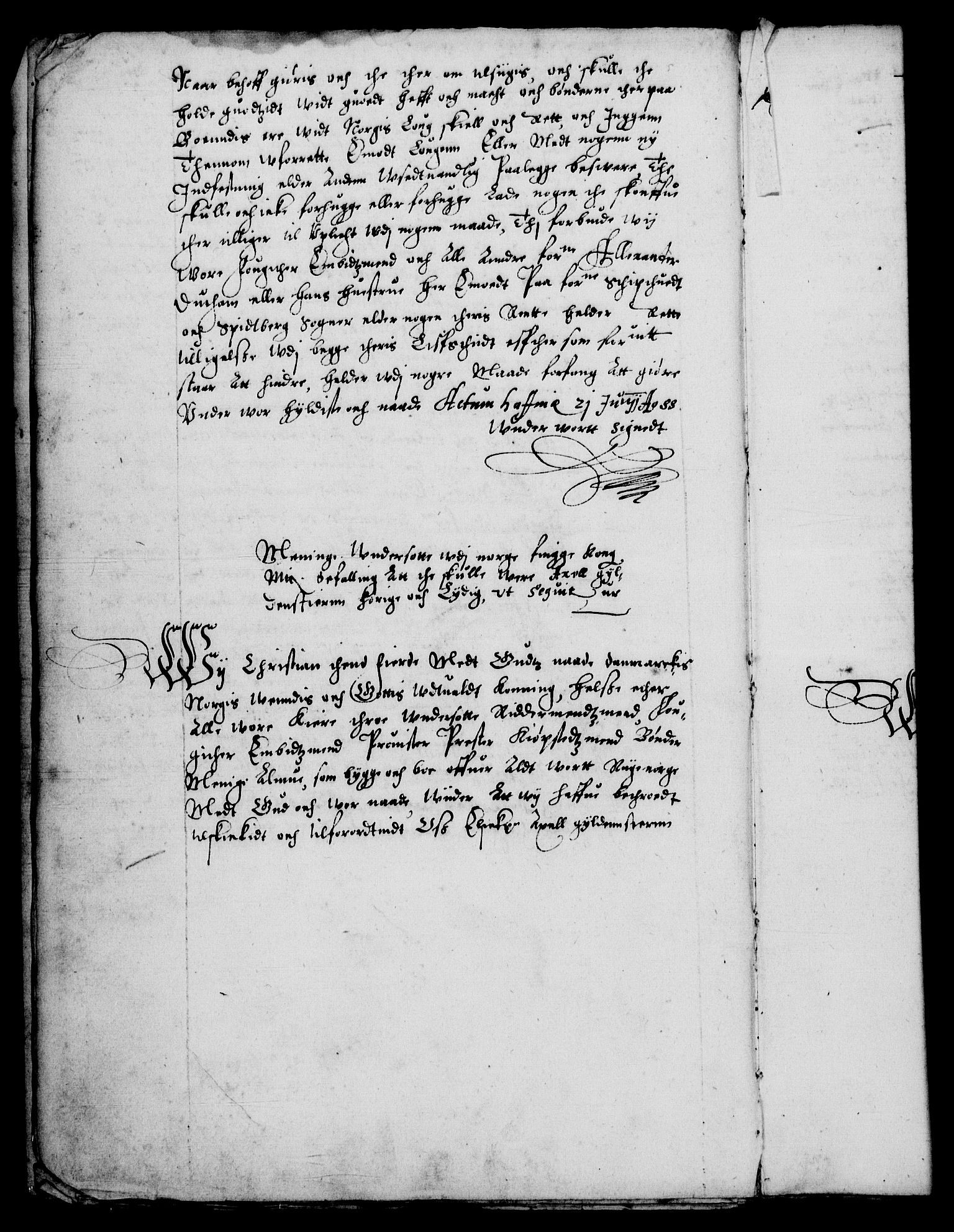 Danske Kanselli 1572-1799, RA/EA-3023/F/Fc/Fca/Fcaa/L0002: Norske registre (mikrofilm), 1588-1596, s. 5b