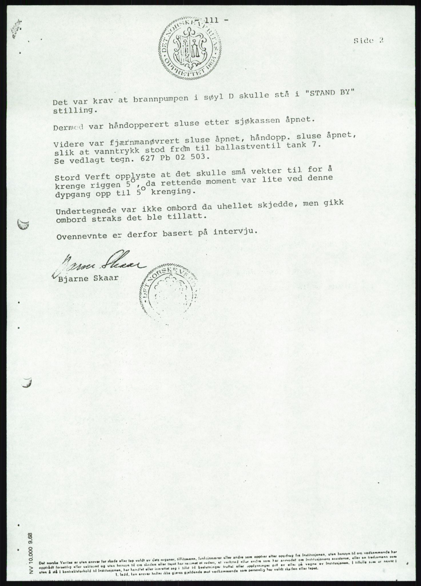 Justisdepartementet, Granskningskommisjonen ved Alexander Kielland-ulykken 27.3.1980, AV/RA-S-1165/D/L0019: S Værforhold (Doku.liste + S1-S5 av 5)/ T (T1-T2)/ U Stabilitet (Doku.liste + U1-U5 av 5), 1980-1981, s. 936