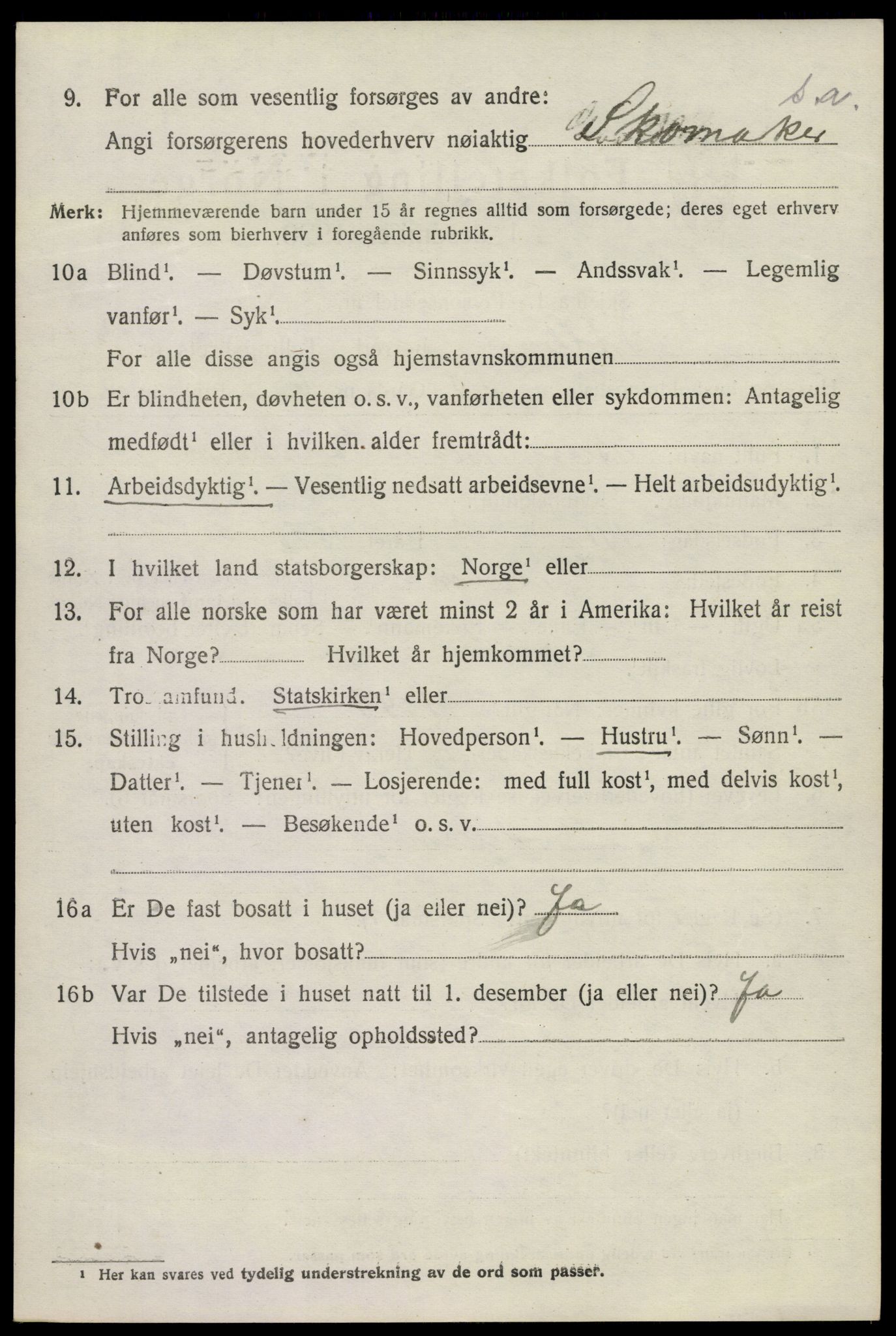 SAKO, Folketelling 1920 for 0725 Tjølling herred, 1920, s. 7476