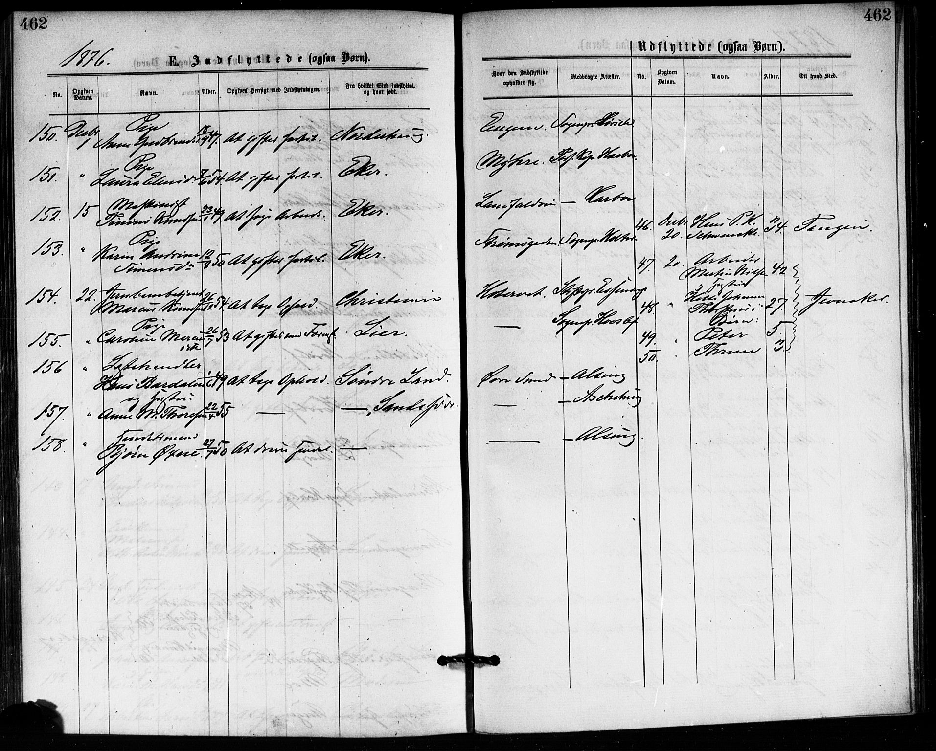 Bragernes kirkebøker, AV/SAKO-A-6/F/Fb/L0005: Ministerialbok nr. II 5, 1875-1877, s. 462