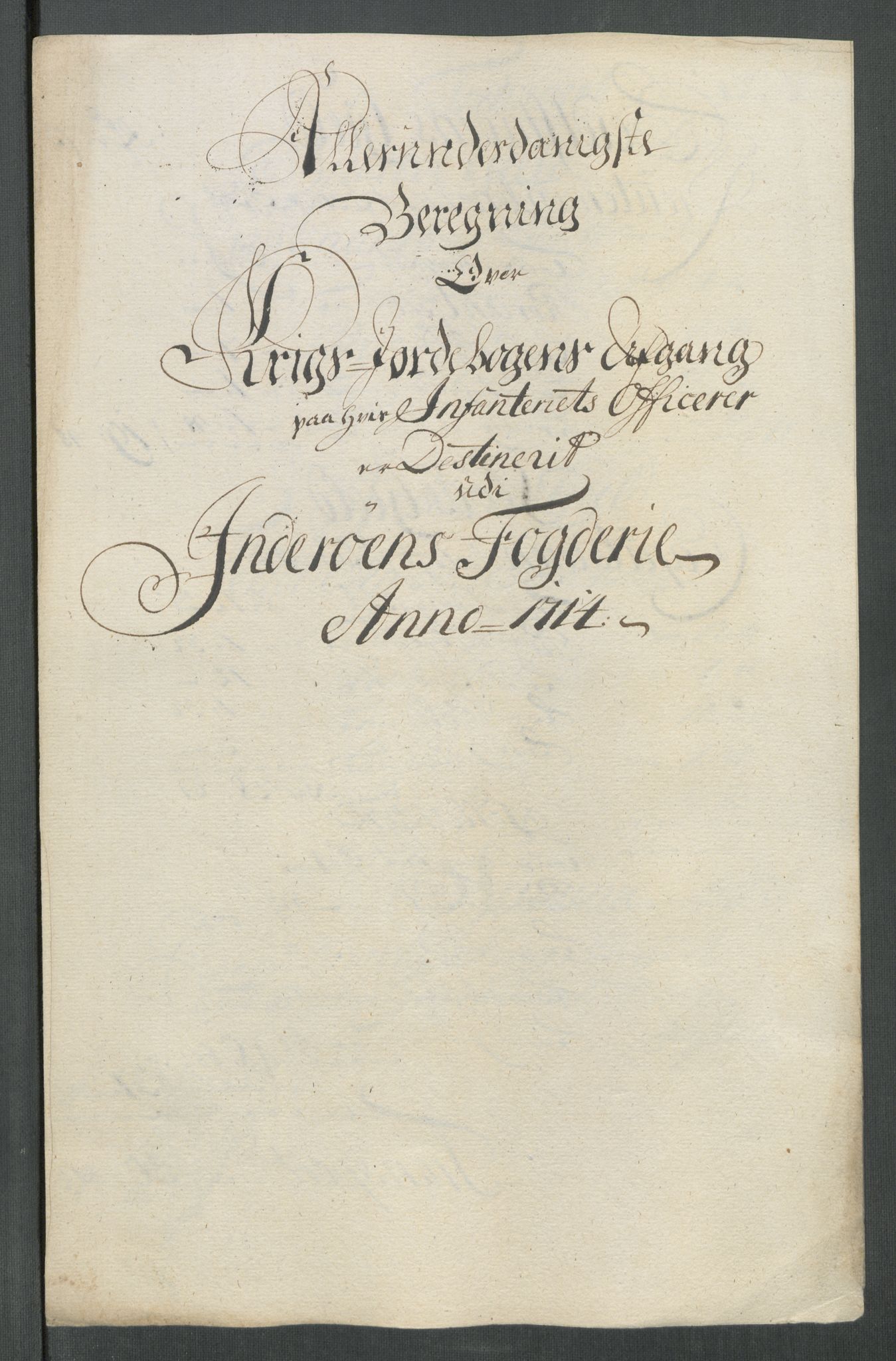 Rentekammeret inntil 1814, Reviderte regnskaper, Fogderegnskap, RA/EA-4092/R63/L4322: Fogderegnskap Inderøy, 1714, s. 305