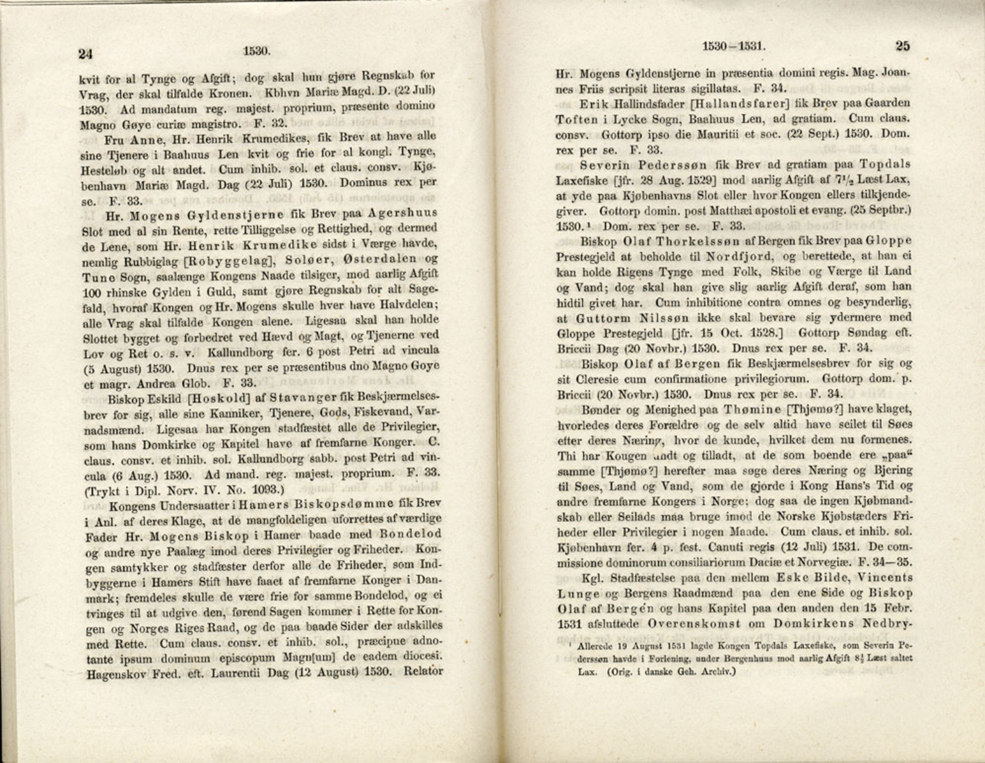 Publikasjoner utgitt av Det Norske Historiske Kildeskriftfond, PUBL/-/-/-: Norske Rigs-Registranter, bind 1, 1523-1571, s. 24-25