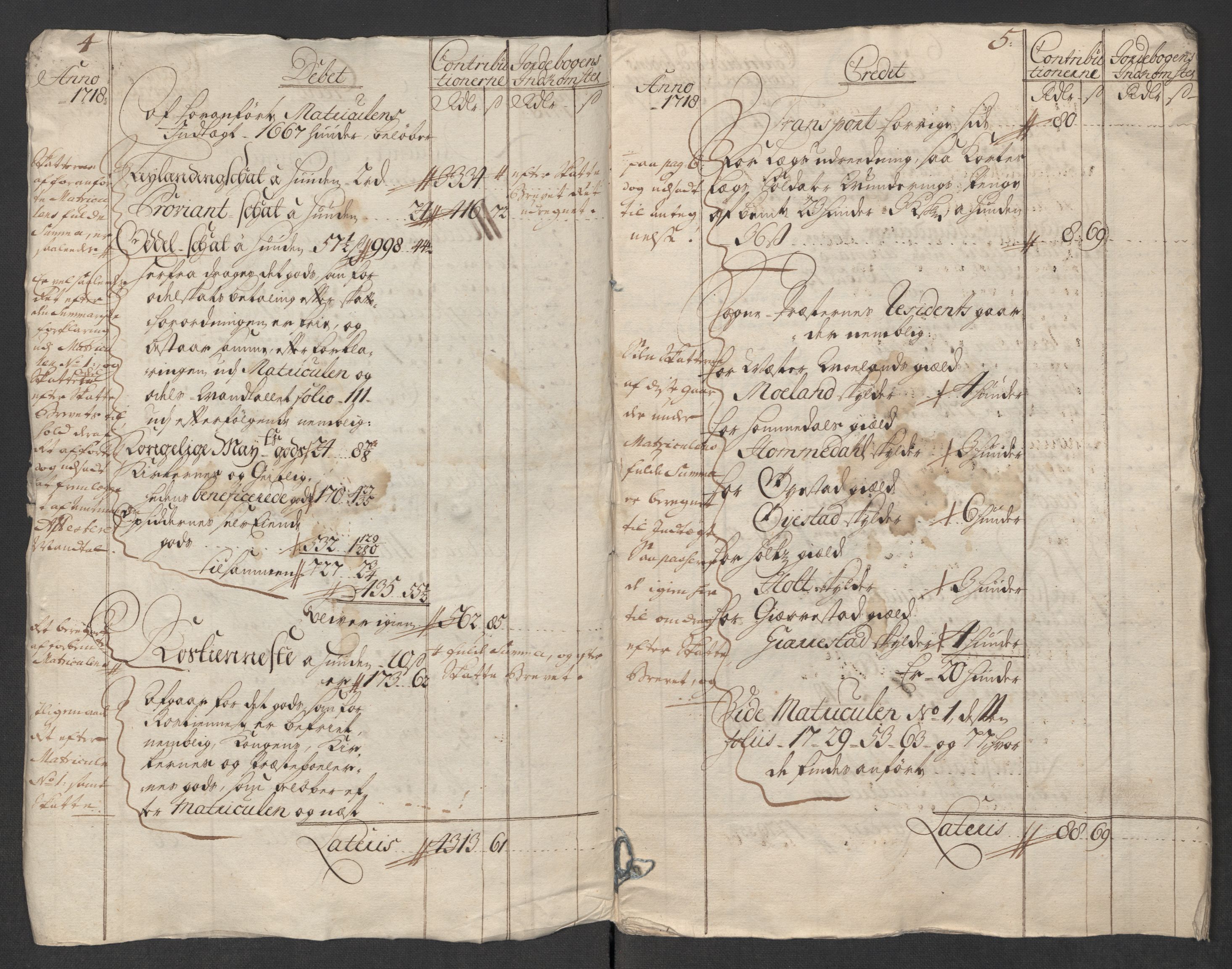 Rentekammeret inntil 1814, Reviderte regnskaper, Fogderegnskap, AV/RA-EA-4092/R39/L2327: Fogderegnskap Nedenes, 1718, s. 6