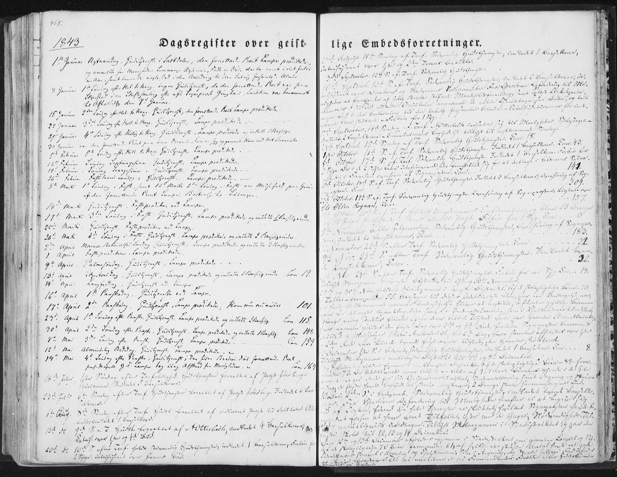 Ministerialprotokoller, klokkerbøker og fødselsregistre - Nordland, SAT/A-1459/847/L0667: Ministerialbok nr. 847A07, 1842-1871, s. 465