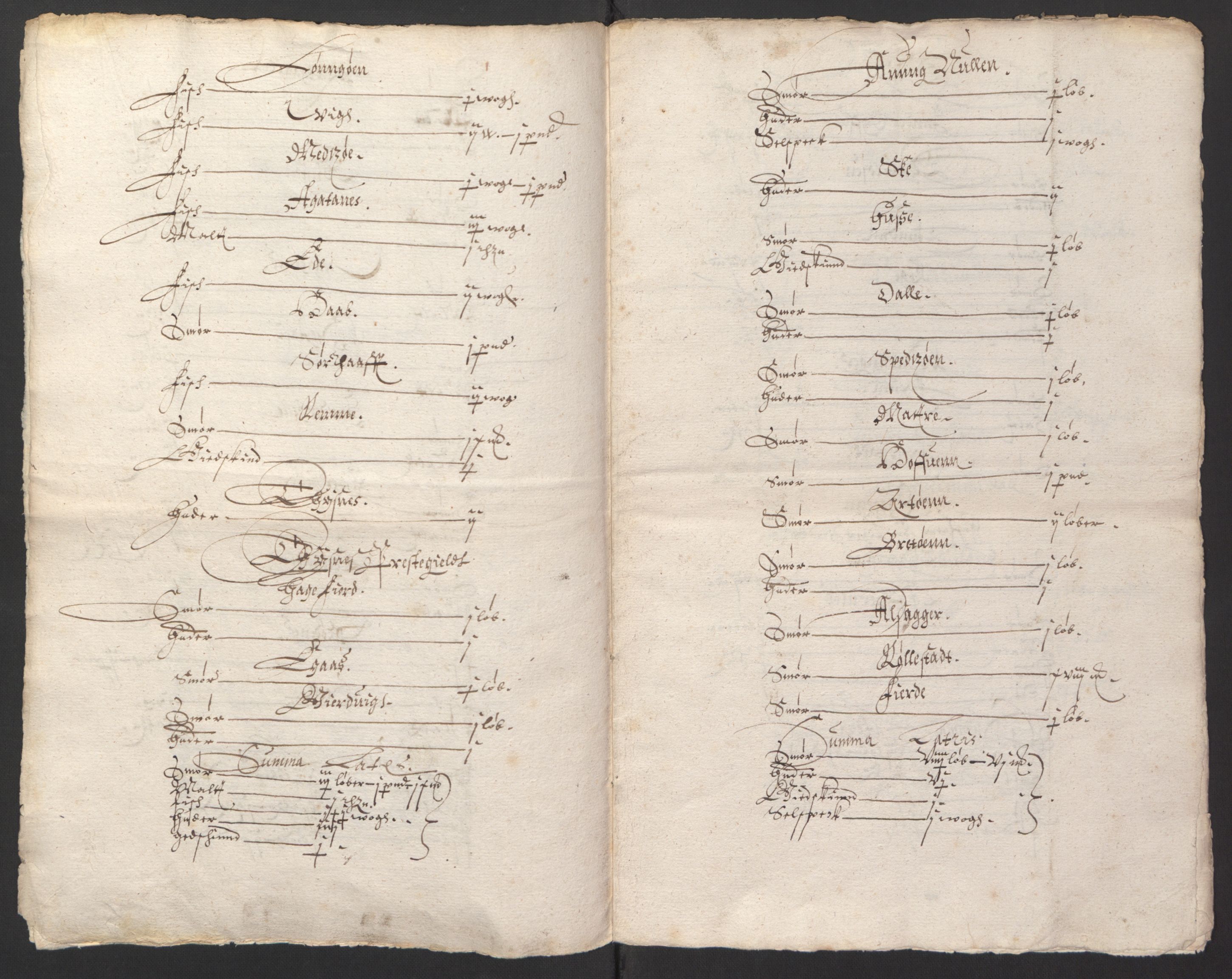 Stattholderembetet 1572-1771, AV/RA-EA-2870/Ek/L0007/0001: Jordebøker til utlikning av rosstjeneste 1624-1626: / Adelsjordebøker, 1624-1625, s. 466