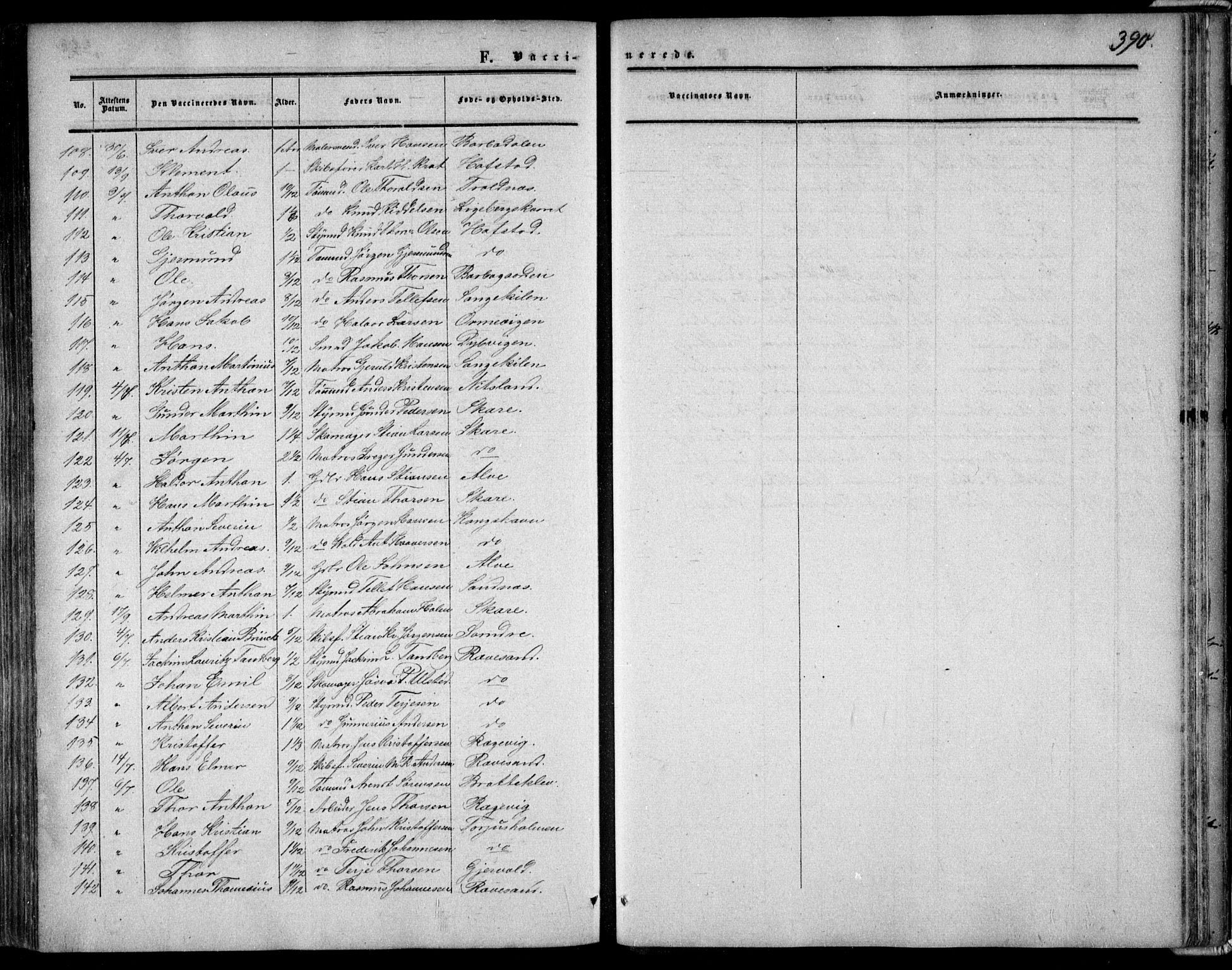 Tromøy sokneprestkontor, AV/SAK-1111-0041/F/Fa/L0006: Ministerialbok nr. A 6, 1855-1863, s. 390