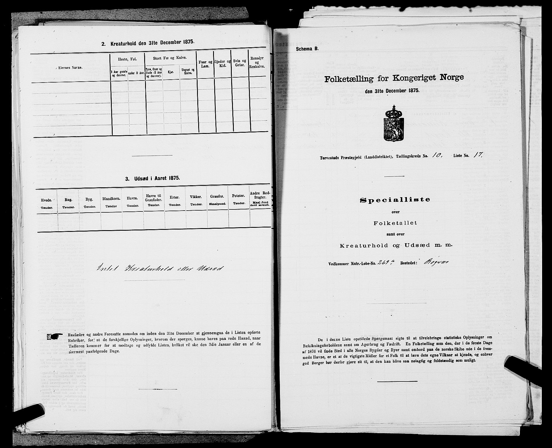 SAST, Folketelling 1875 for 1152L Torvastad prestegjeld, Torvastad sokn, Skåre sokn og Utsira sokn, 1875, s. 1279