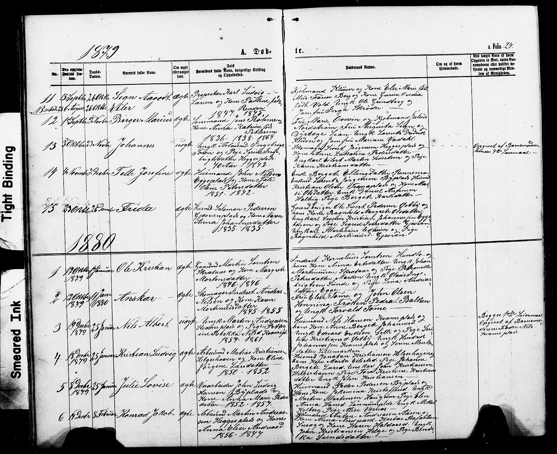 Ministerialprotokoller, klokkerbøker og fødselsregistre - Nord-Trøndelag, SAT/A-1458/740/L0380: Klokkerbok nr. 740C01, 1868-1902, s. 24