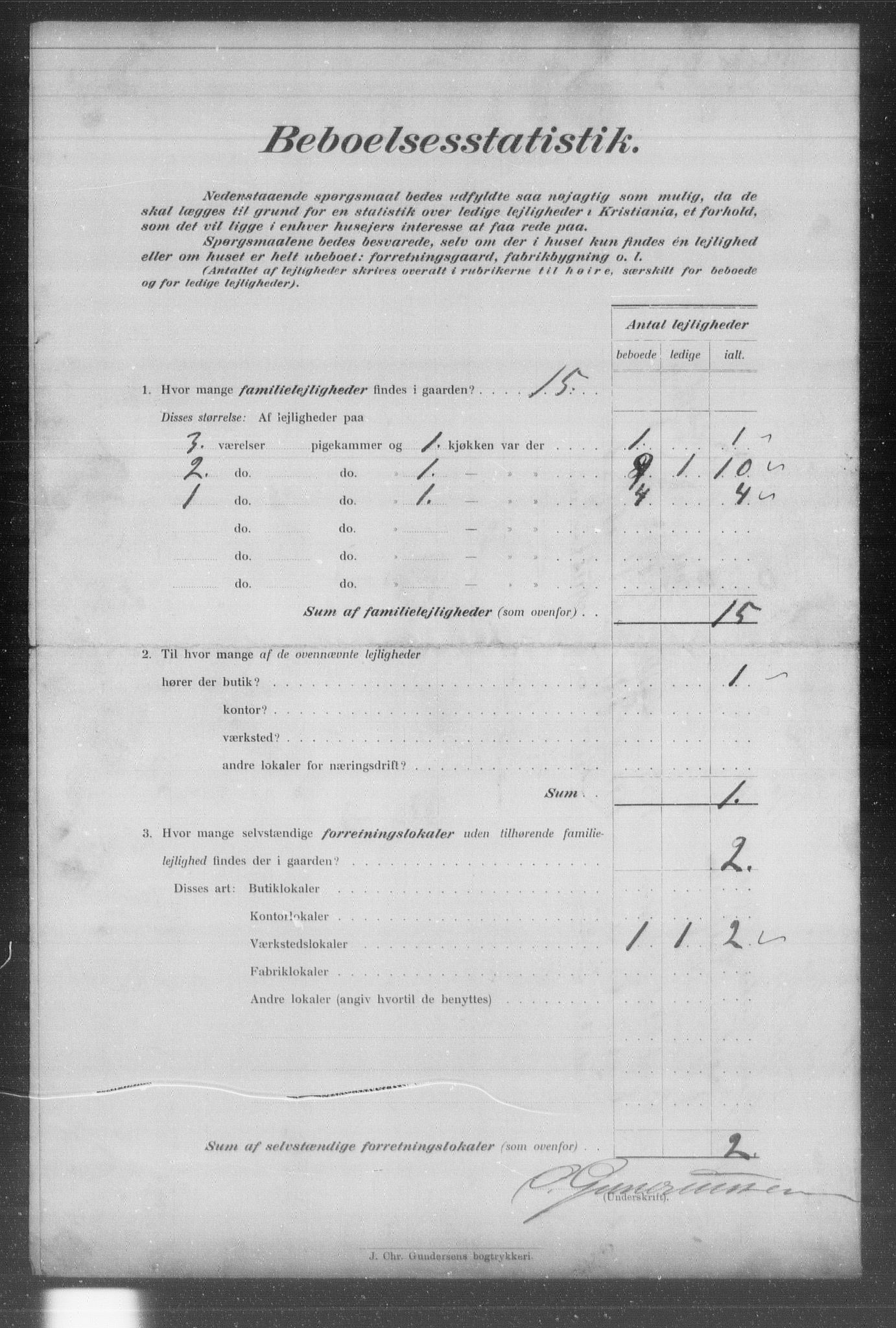 OBA, Kommunal folketelling 31.12.1903 for Kristiania kjøpstad, 1903, s. 18405